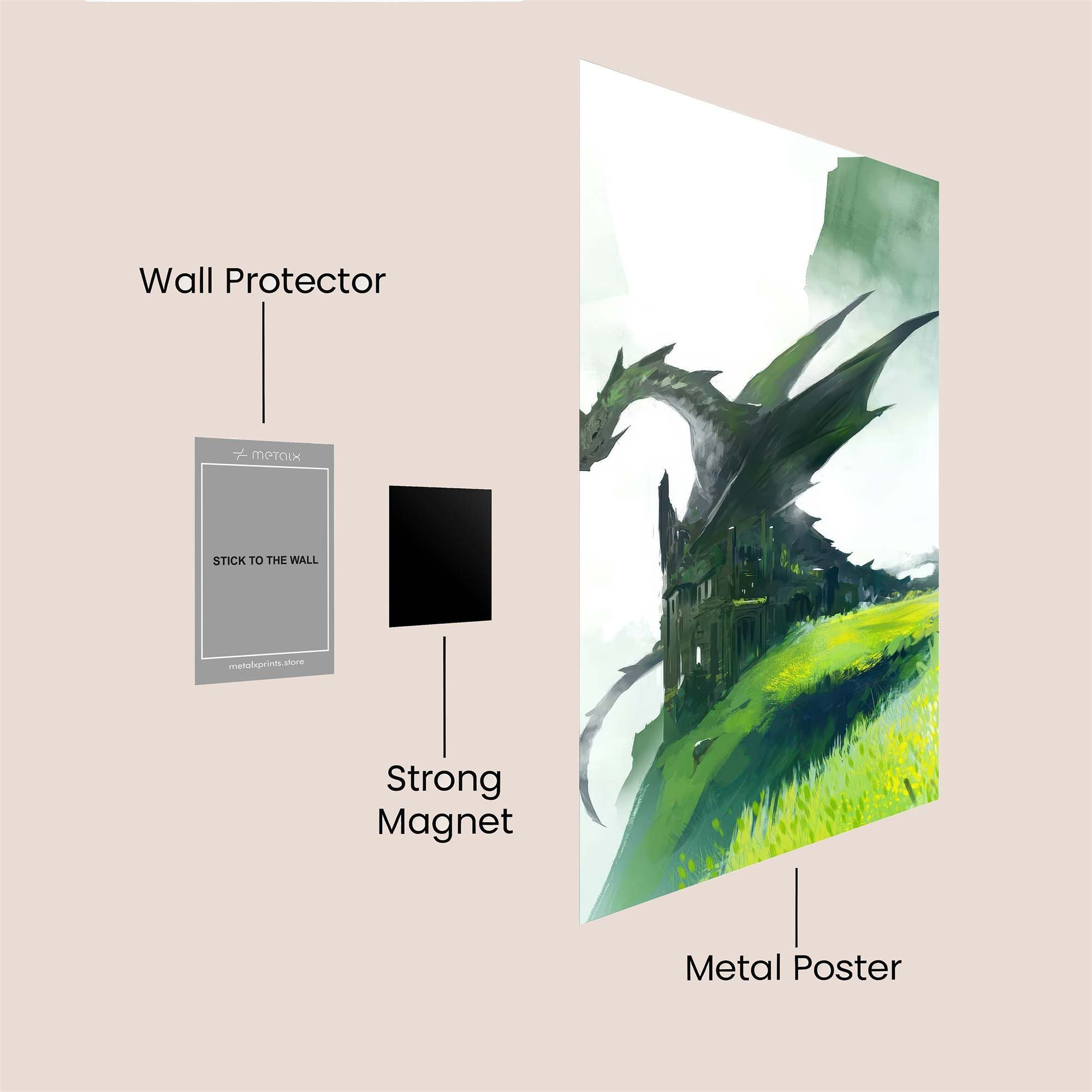 Dragon Serenity Safe Wall Magnetic / M