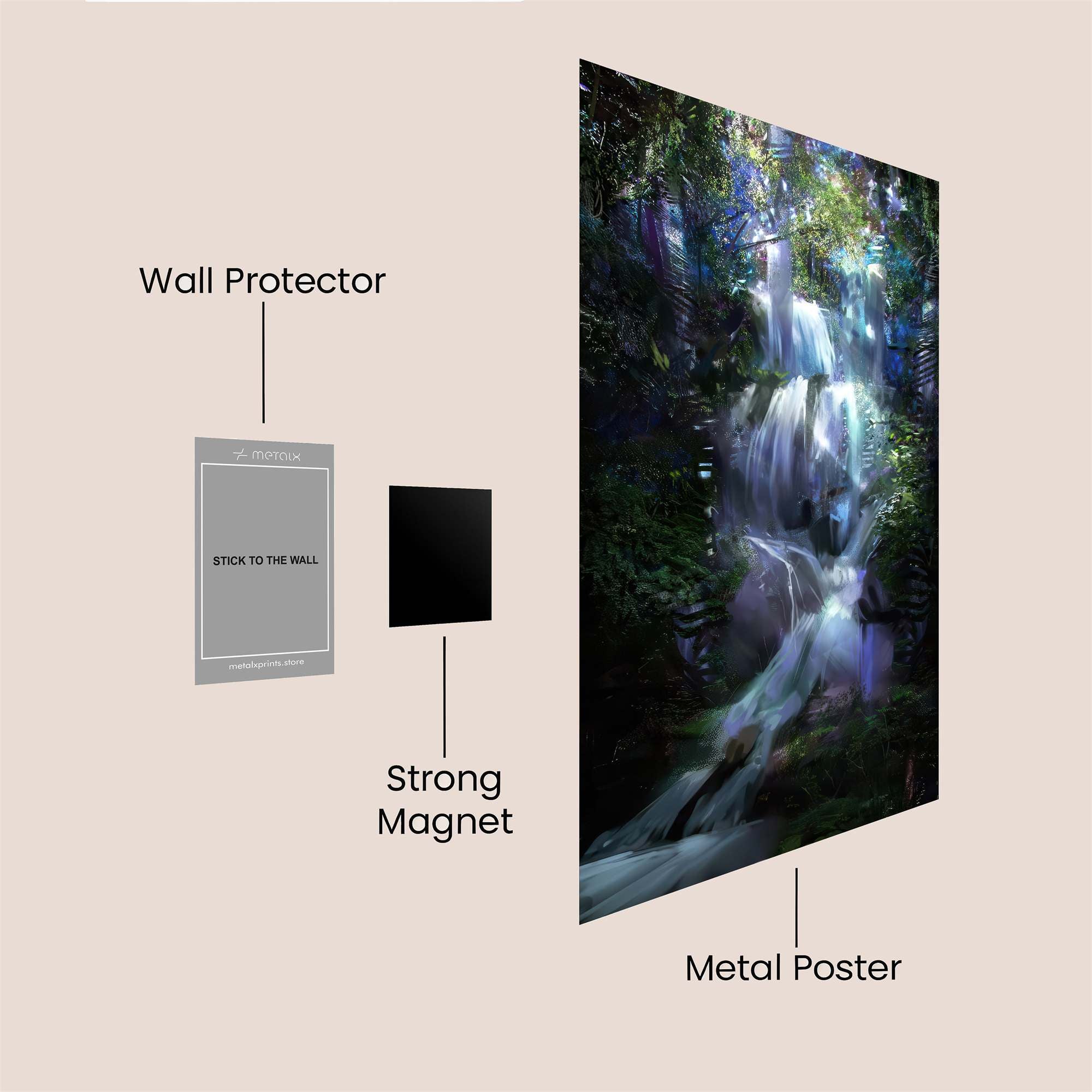 Mystic Cascade Safe Wall Magnetic / M