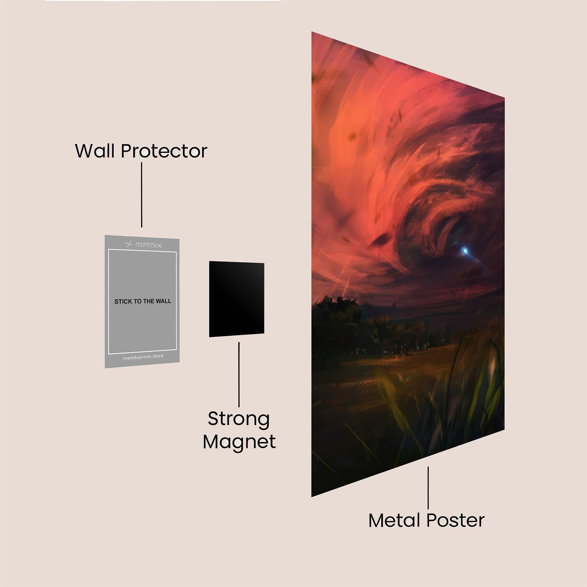 SkyWhisper Safe Wall Magnetic / M