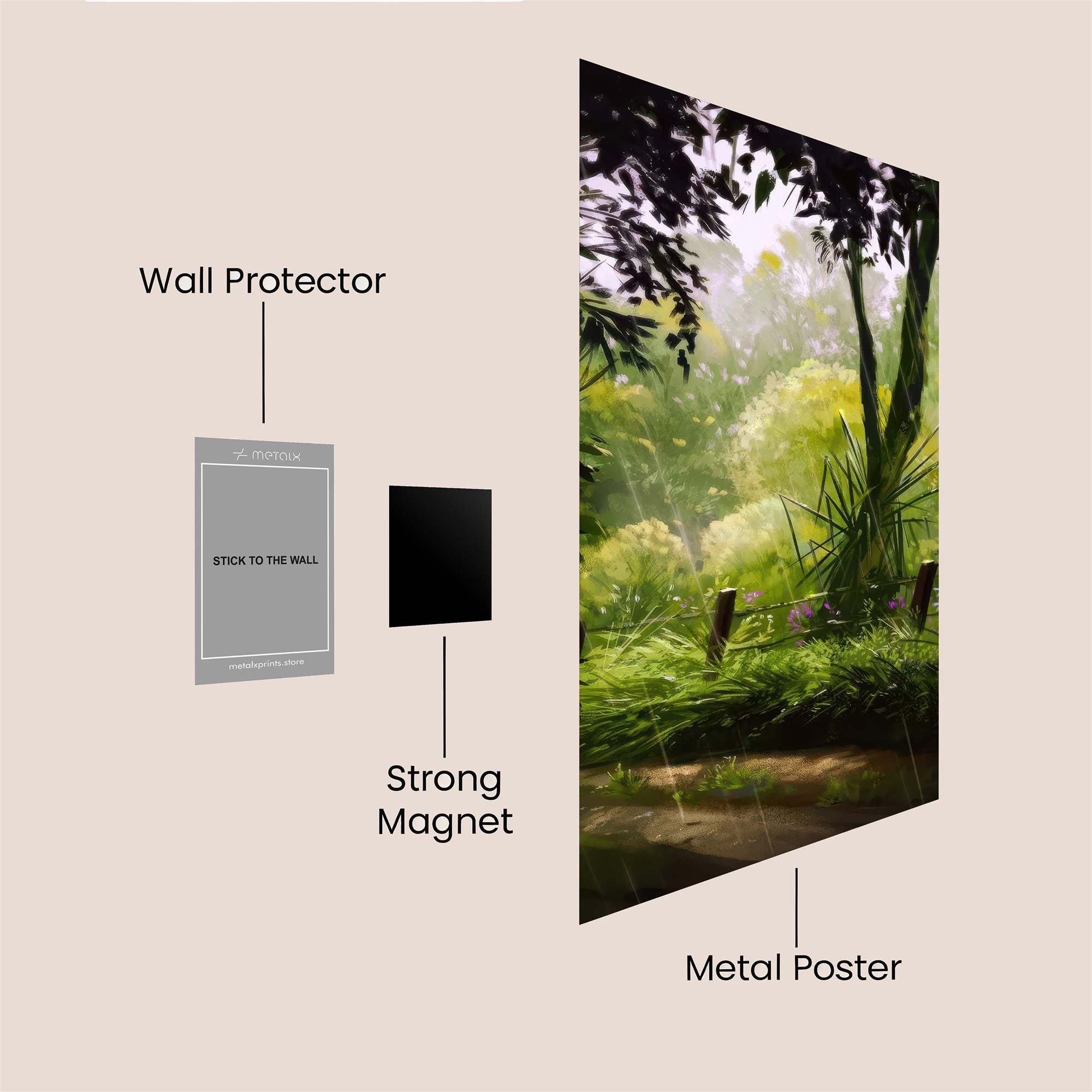 Rainy Retreat Safe Wall Magnetic / M