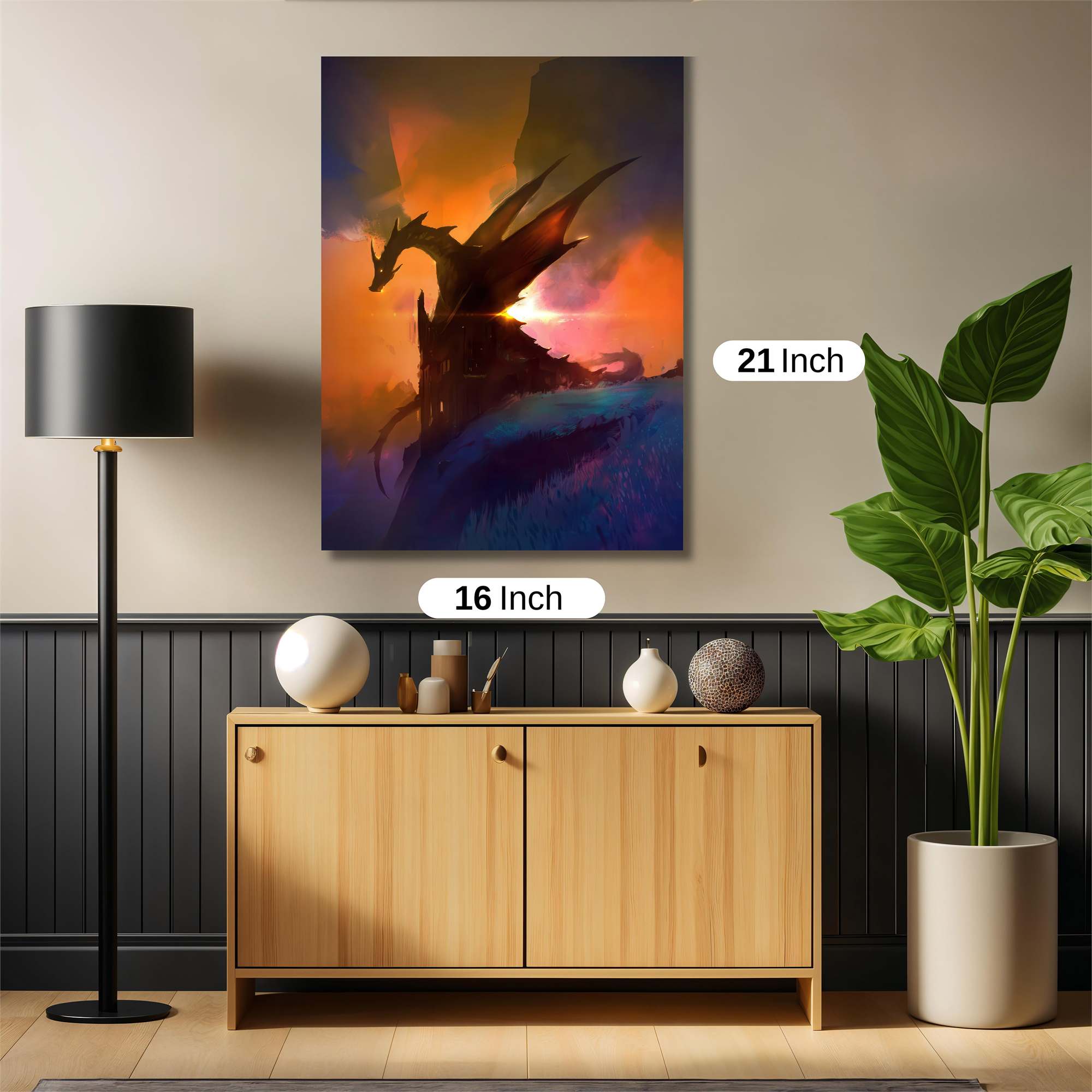 Dragon Twilight Safe Wall Magnetic / M