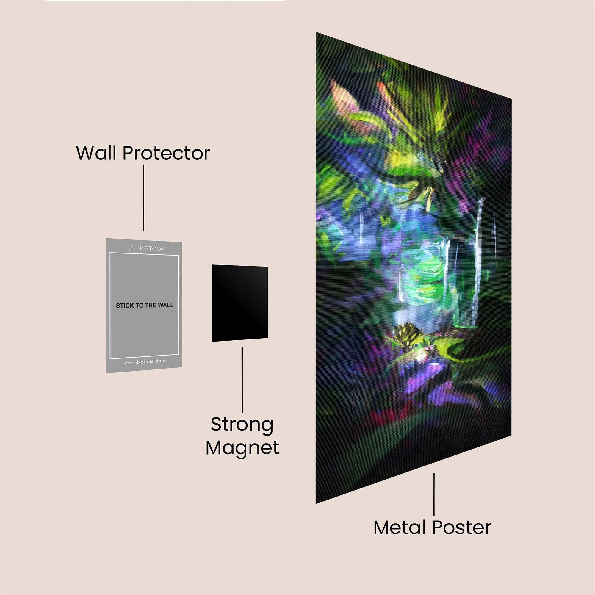 Jungle Whimsy Safe Wall Magnetic / M
