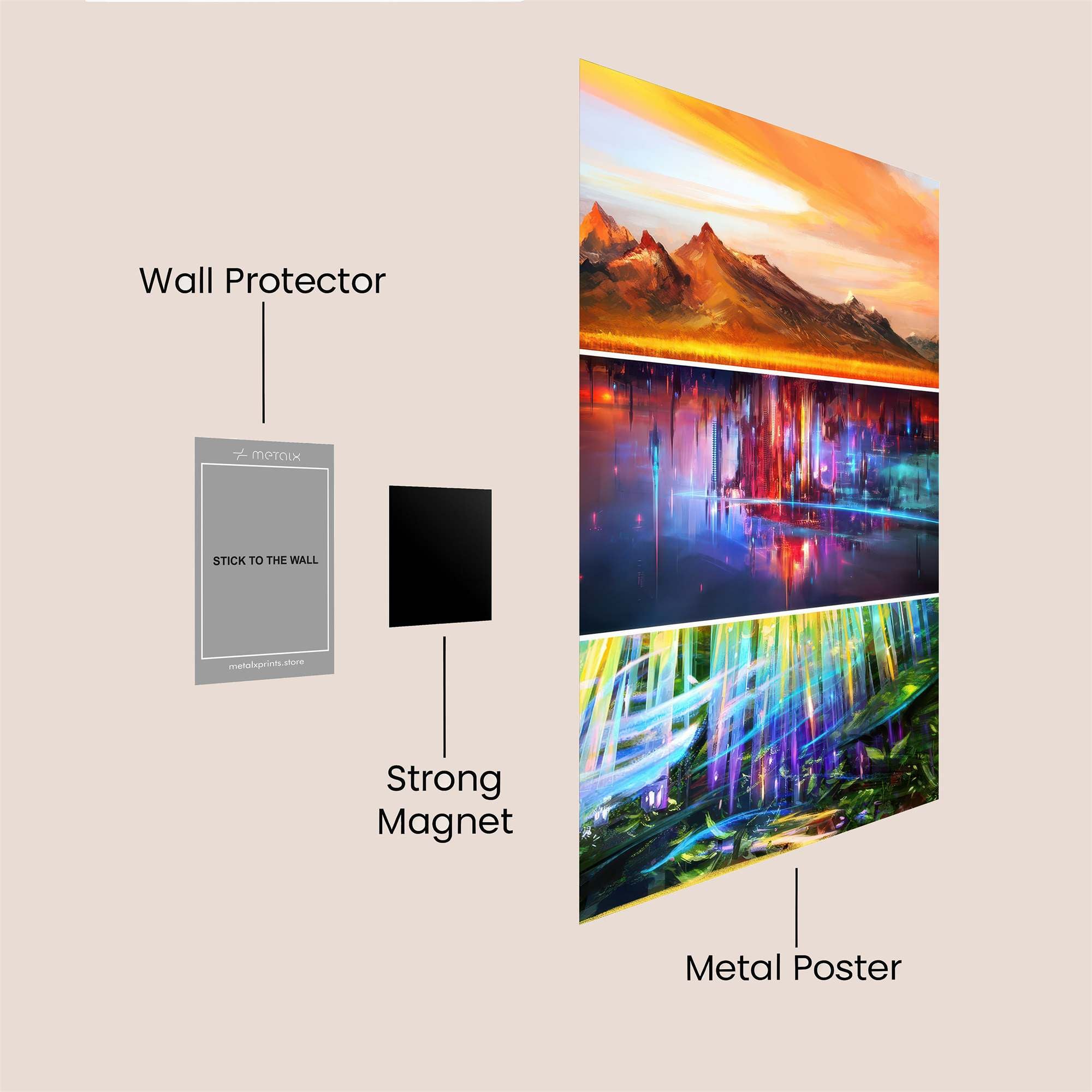 Mountain Serenity Safe Wall Magnetic / M
