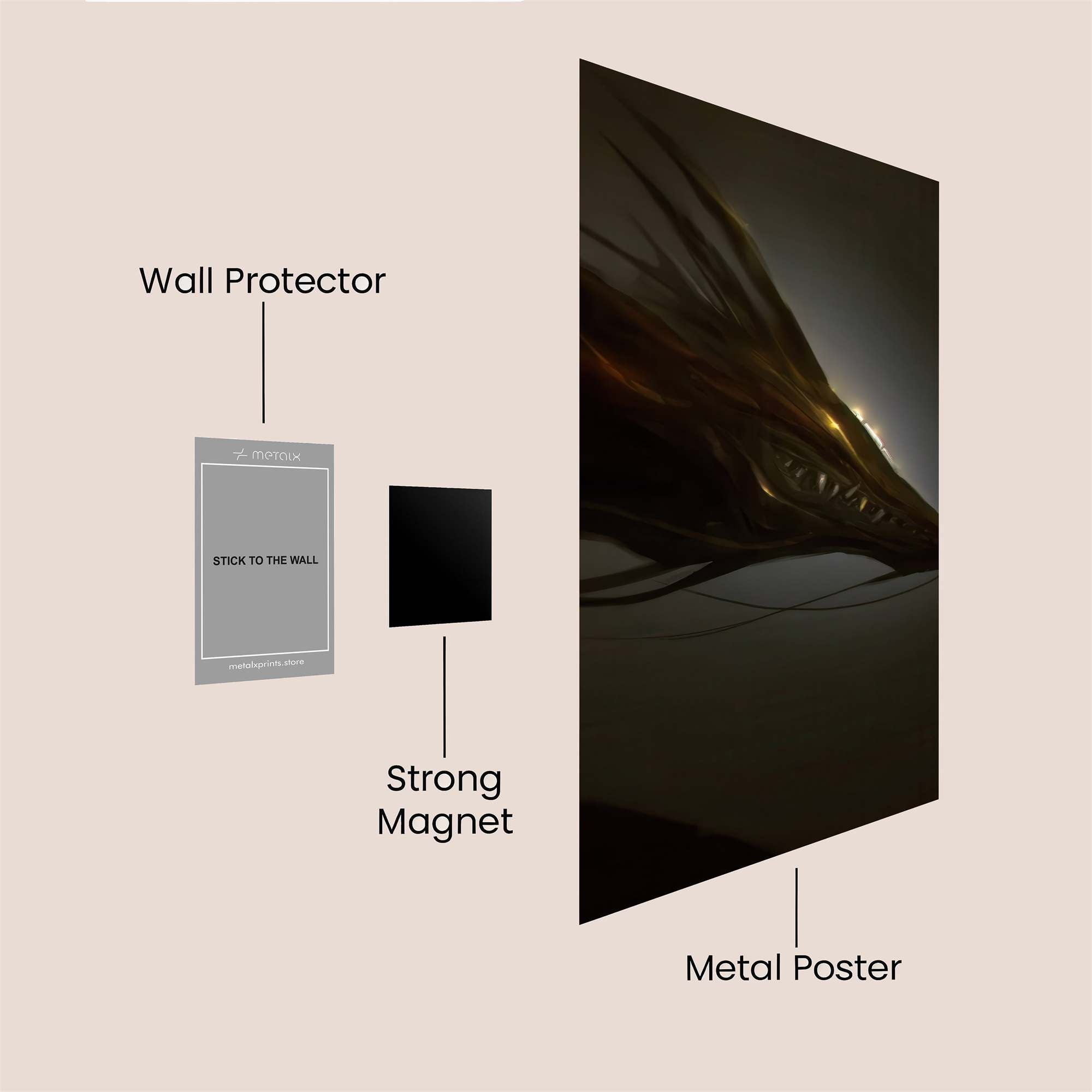 Dragon Enigma Safe Wall Magnetic / M
