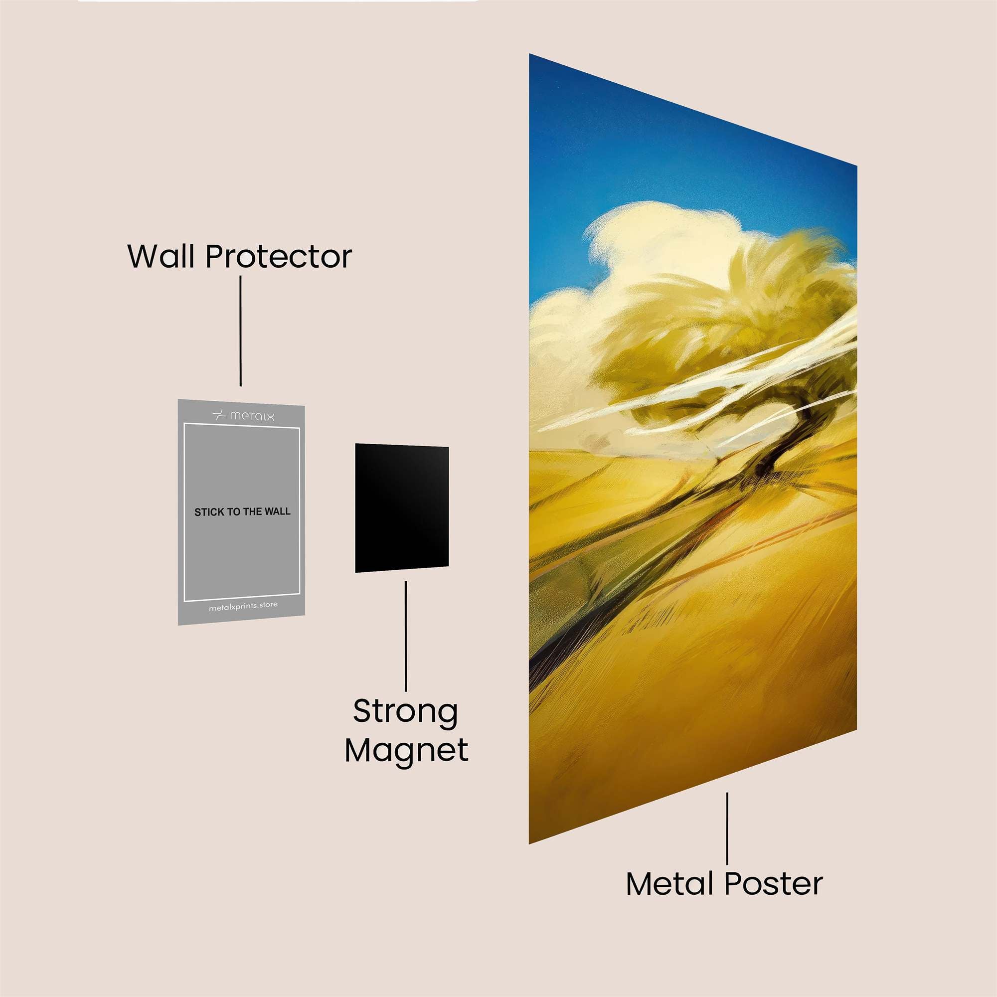 Golden Dream Safe Wall Magnetic / M