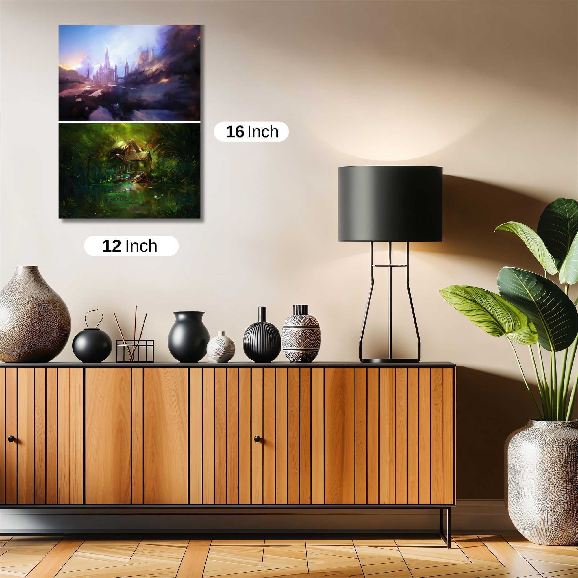 Castle Twilight, Cottage Serenity Safe Wall Magnetic / M