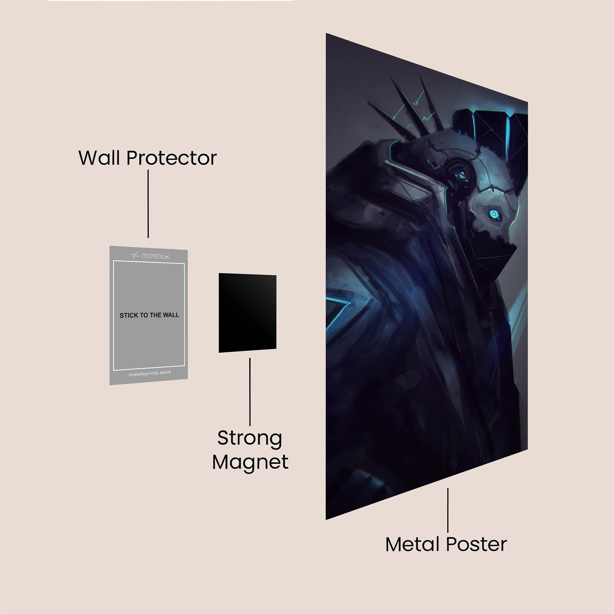 Cyber Enigma Safe Wall Magnetic / M