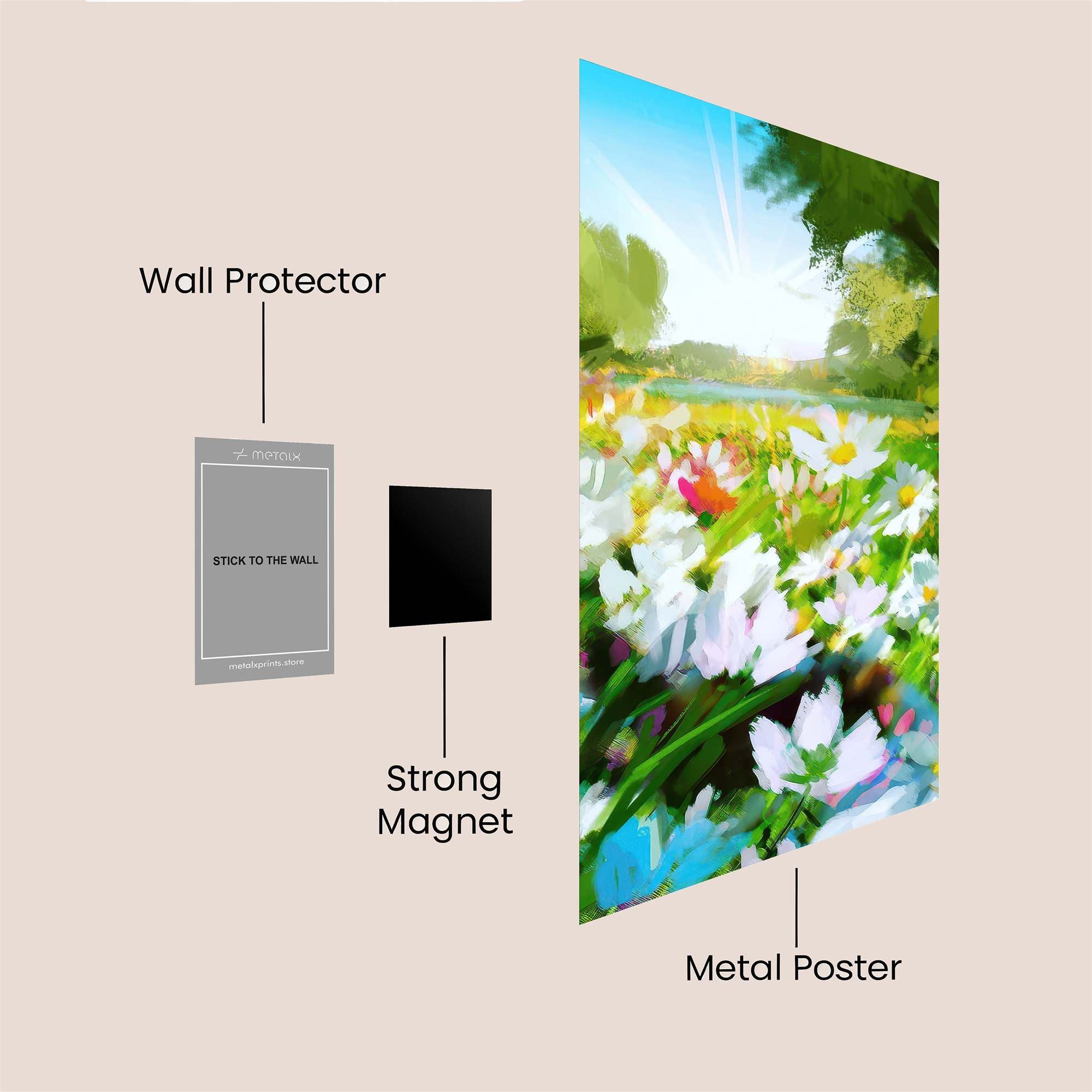 Sunlit Serenity Safe Wall Magnetic / M