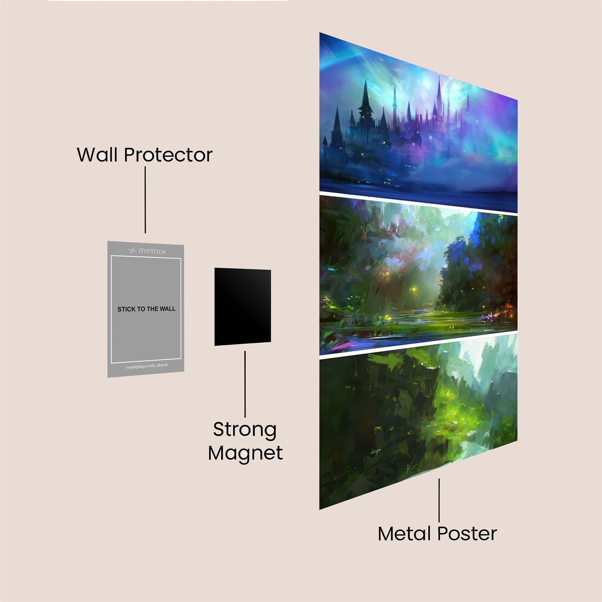 Castle Enchantment Safe Wall Magnetic / M