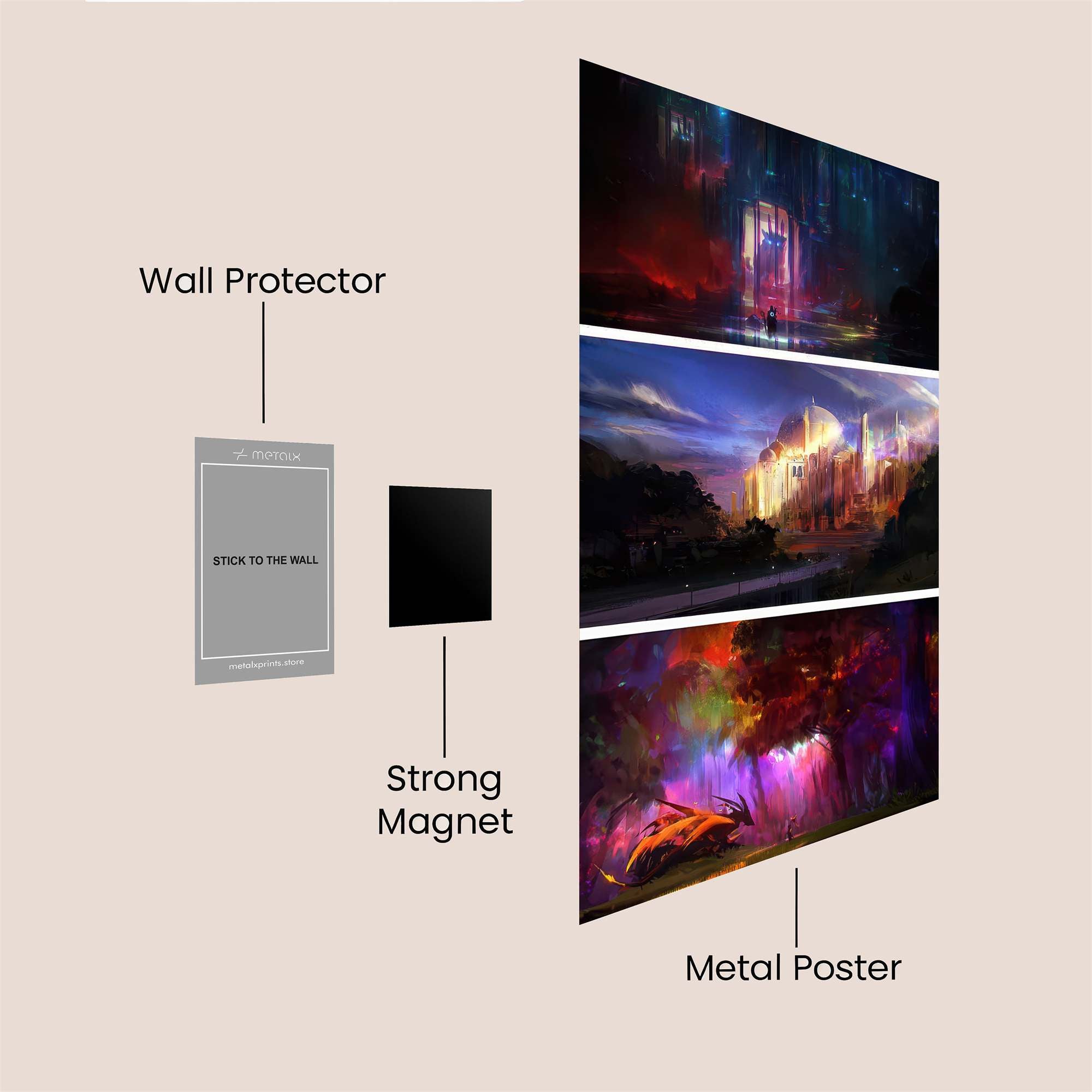 Enchanted Dreamscapes Safe Wall Magnetic / M