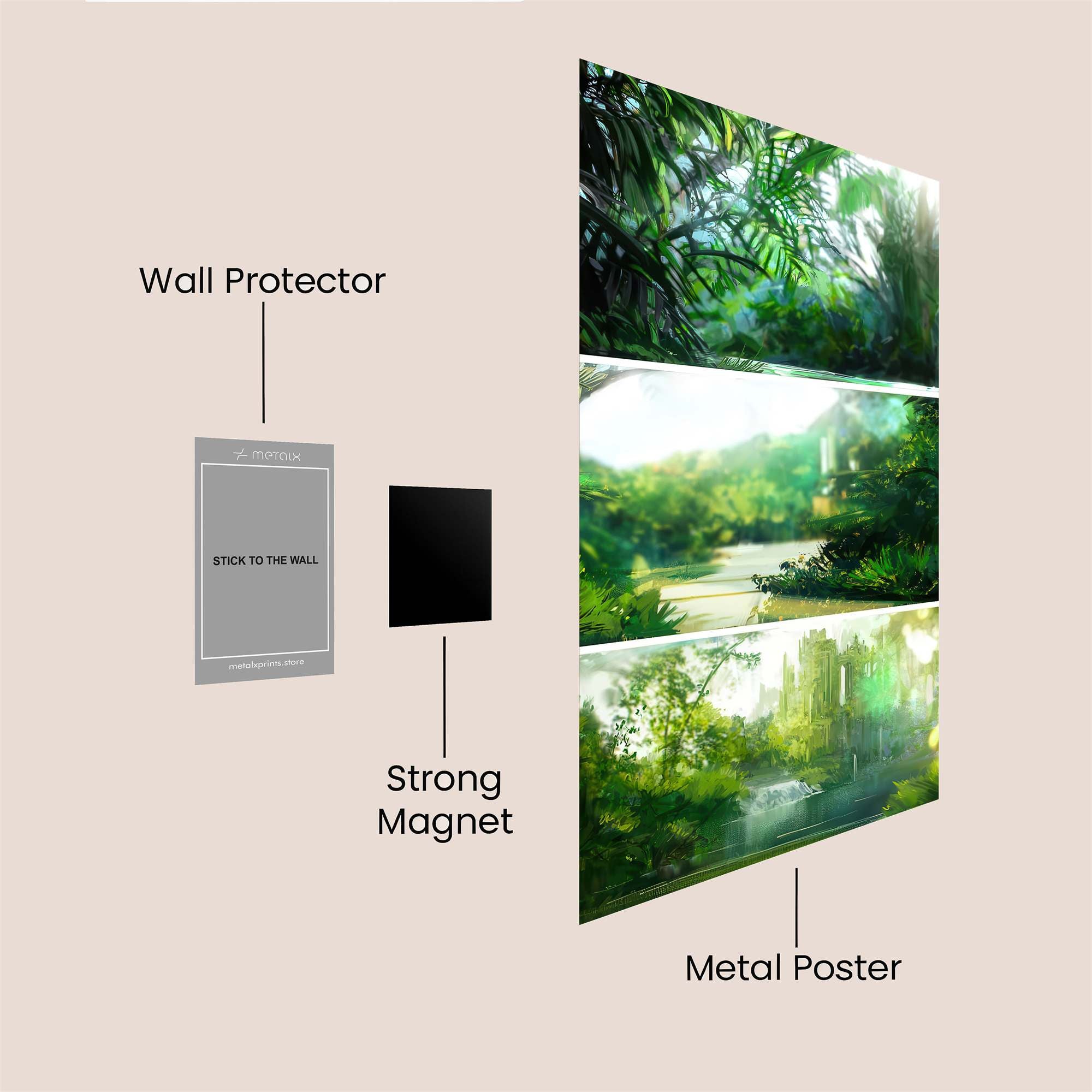 Jungle Serenity Safe Wall Magnetic / M