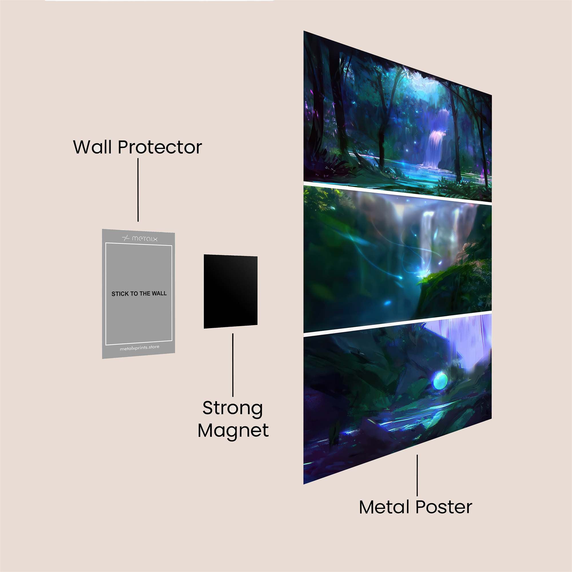 Luminous Serenity Safe Wall Magnetic / M