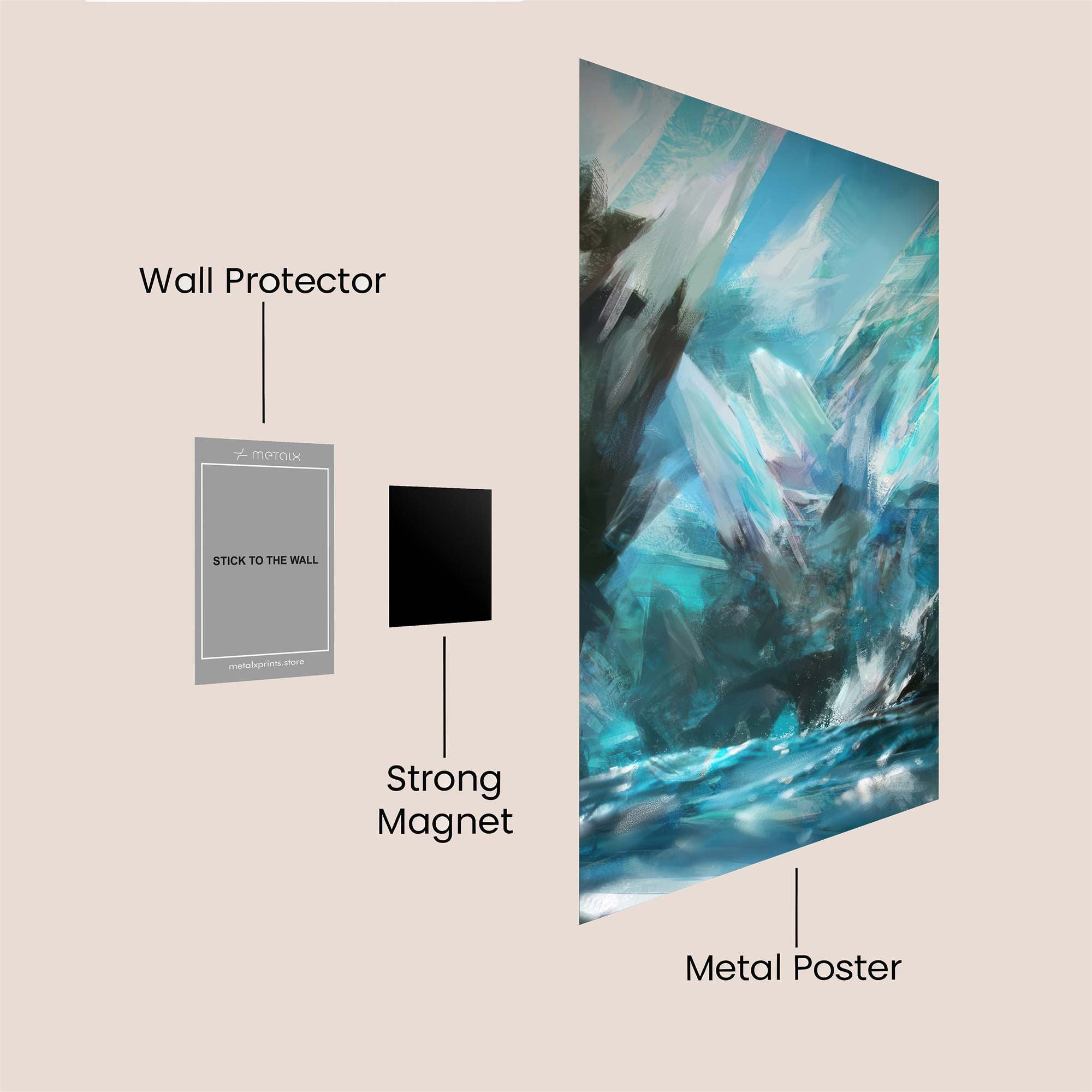 Glacial Whispers Safe Wall Magnetic / M