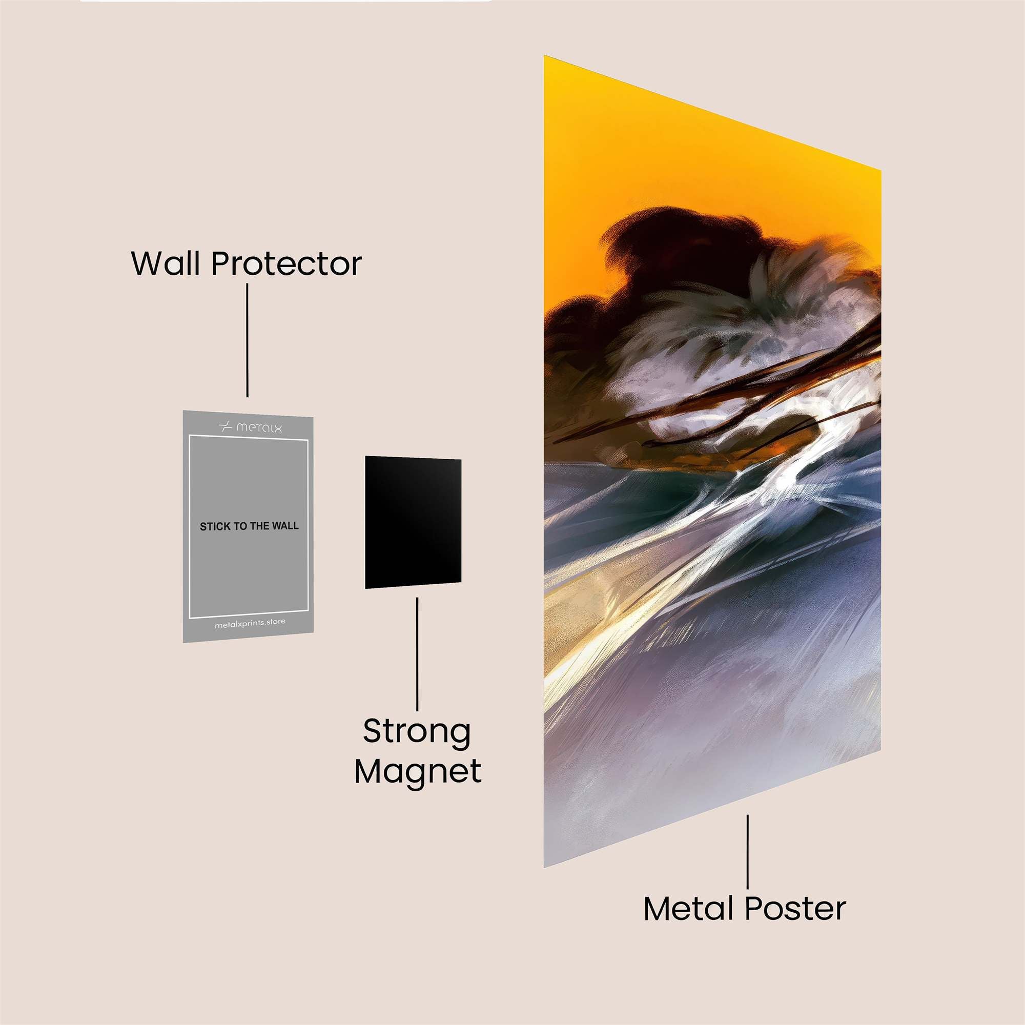 StormyWhisper Safe Wall Magnetic / M