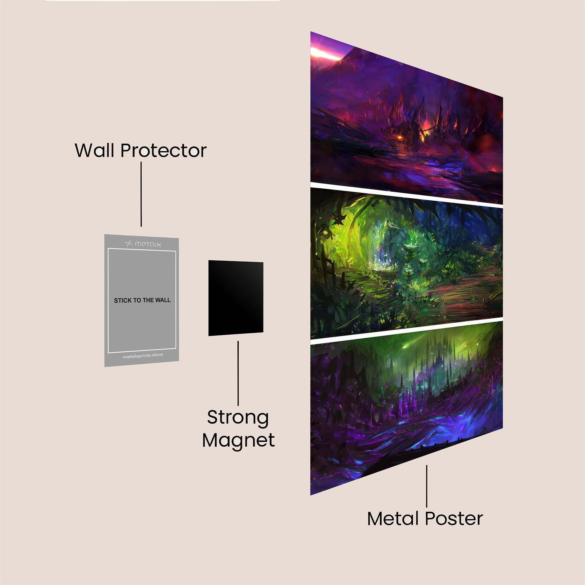 Mystic Dreamscape Safe Wall Magnetic / M