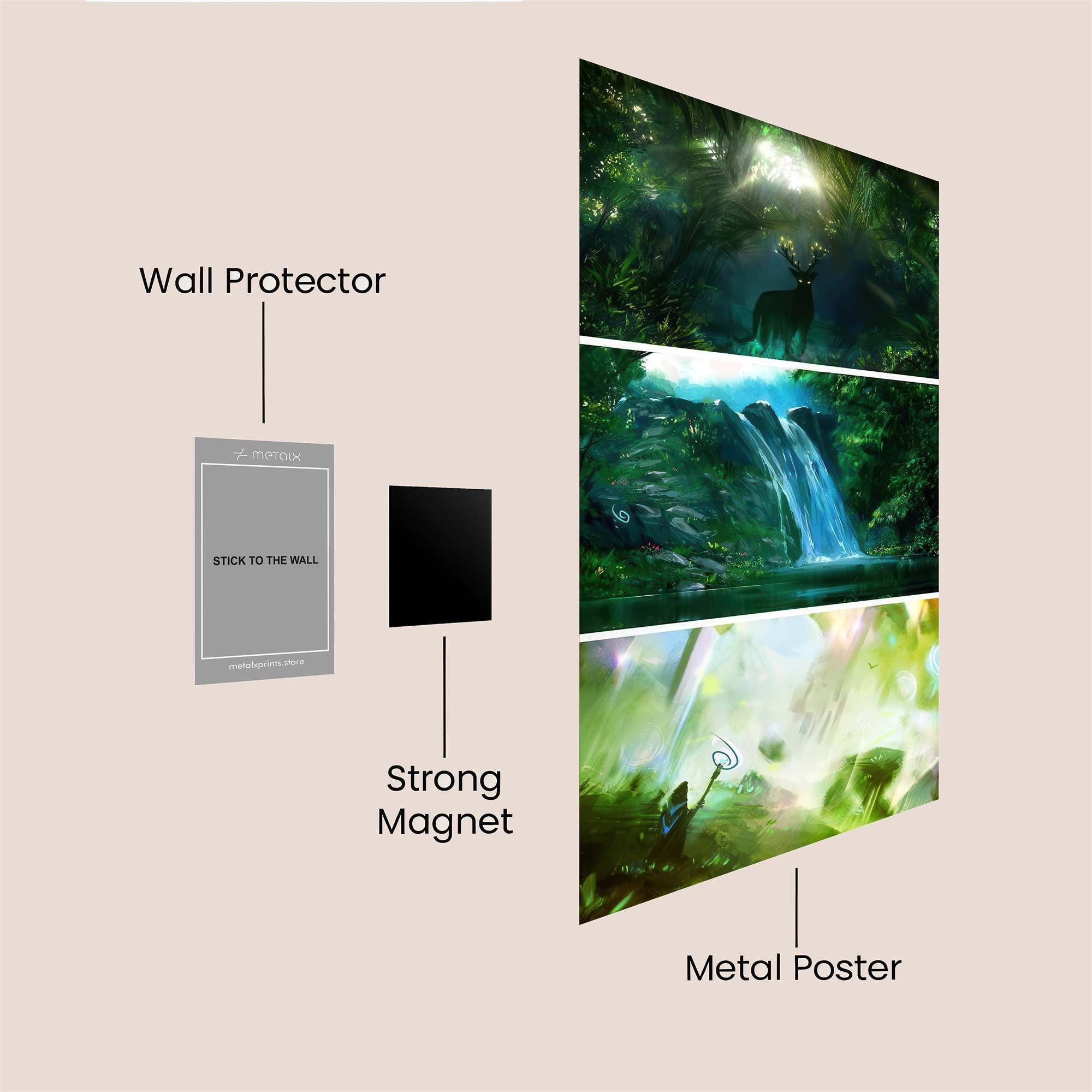 Deer Enchantment Safe Wall Magnetic / M