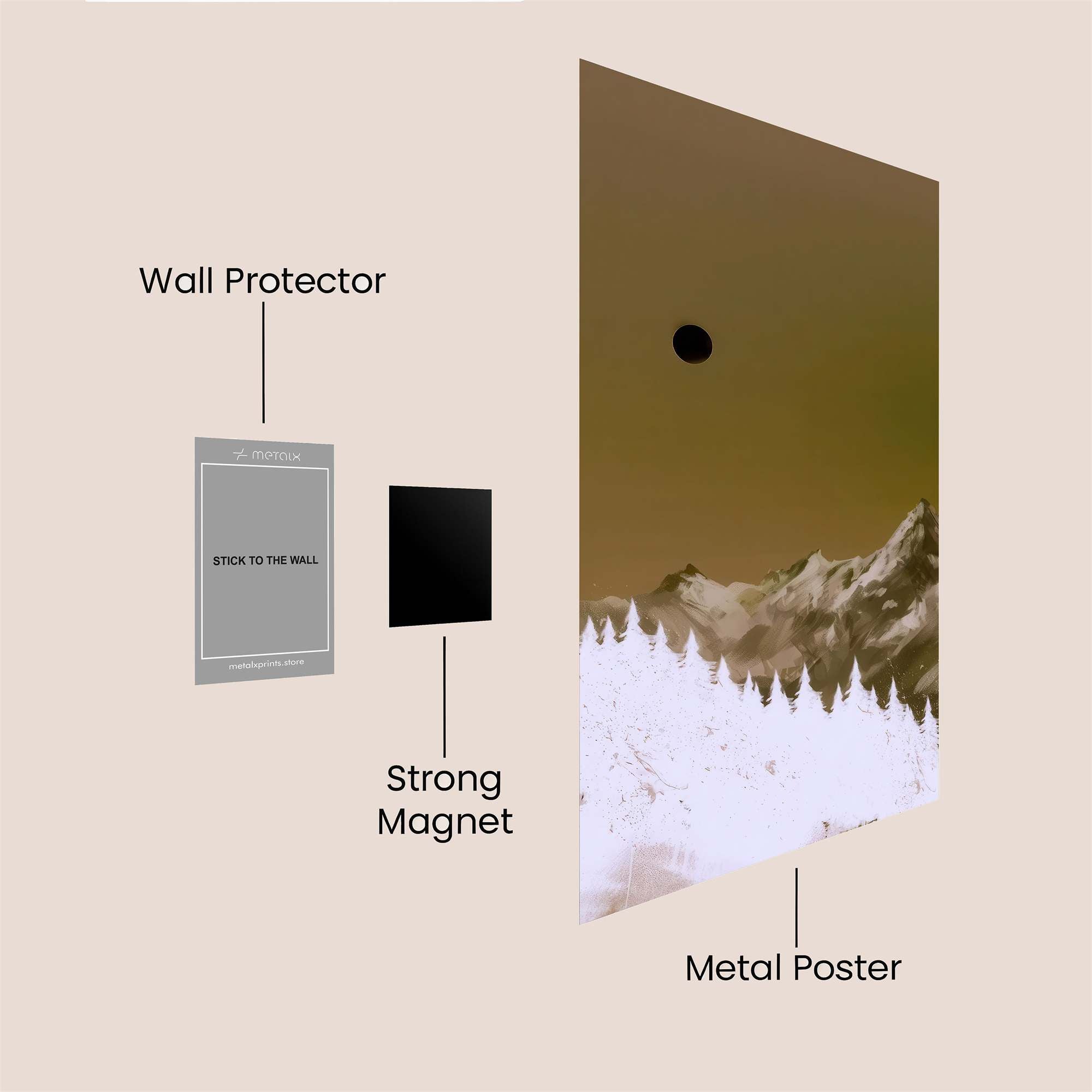 Eclipse Serene Safe Wall Magnetic / M