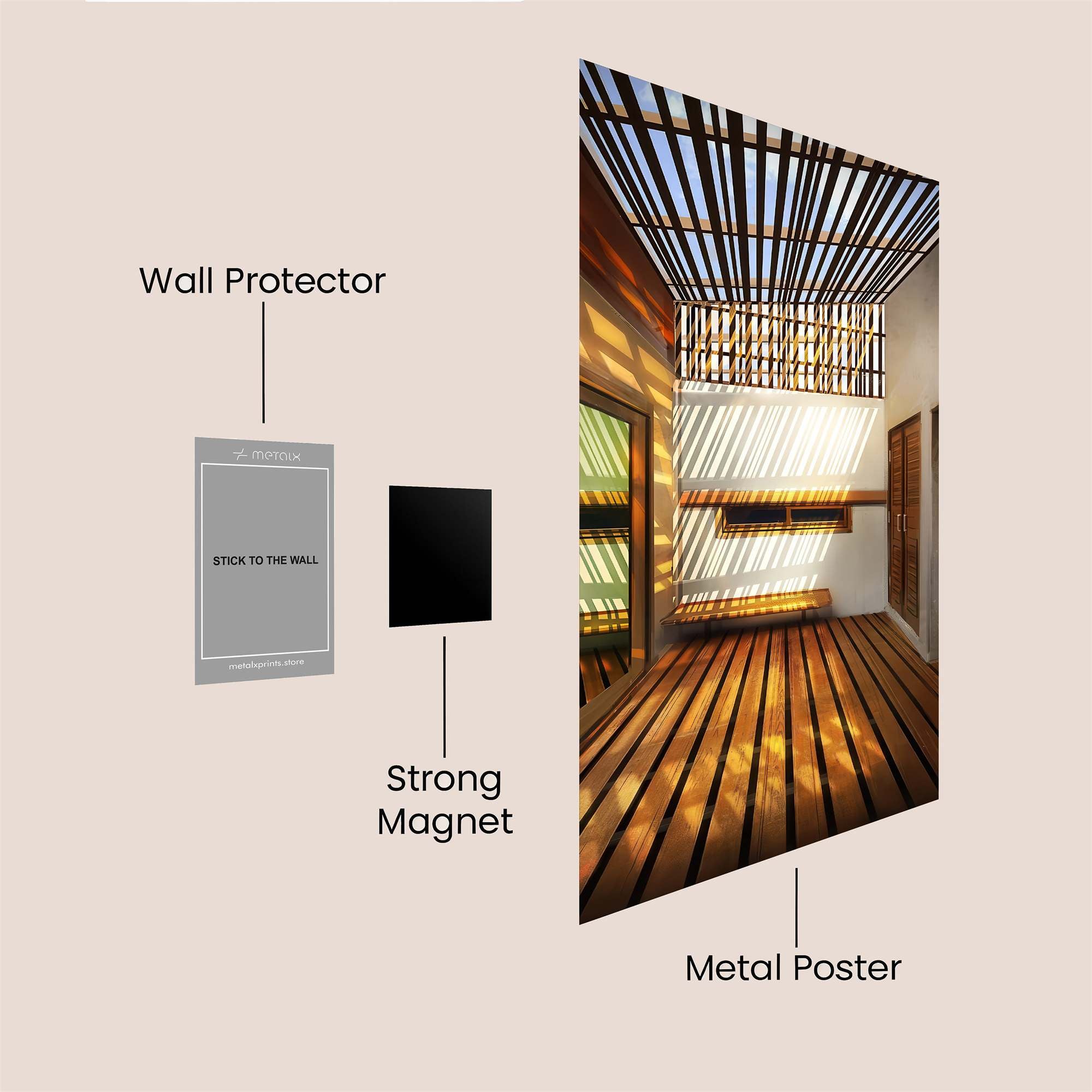 Sunlit Serenity Safe Wall Magnetic / M