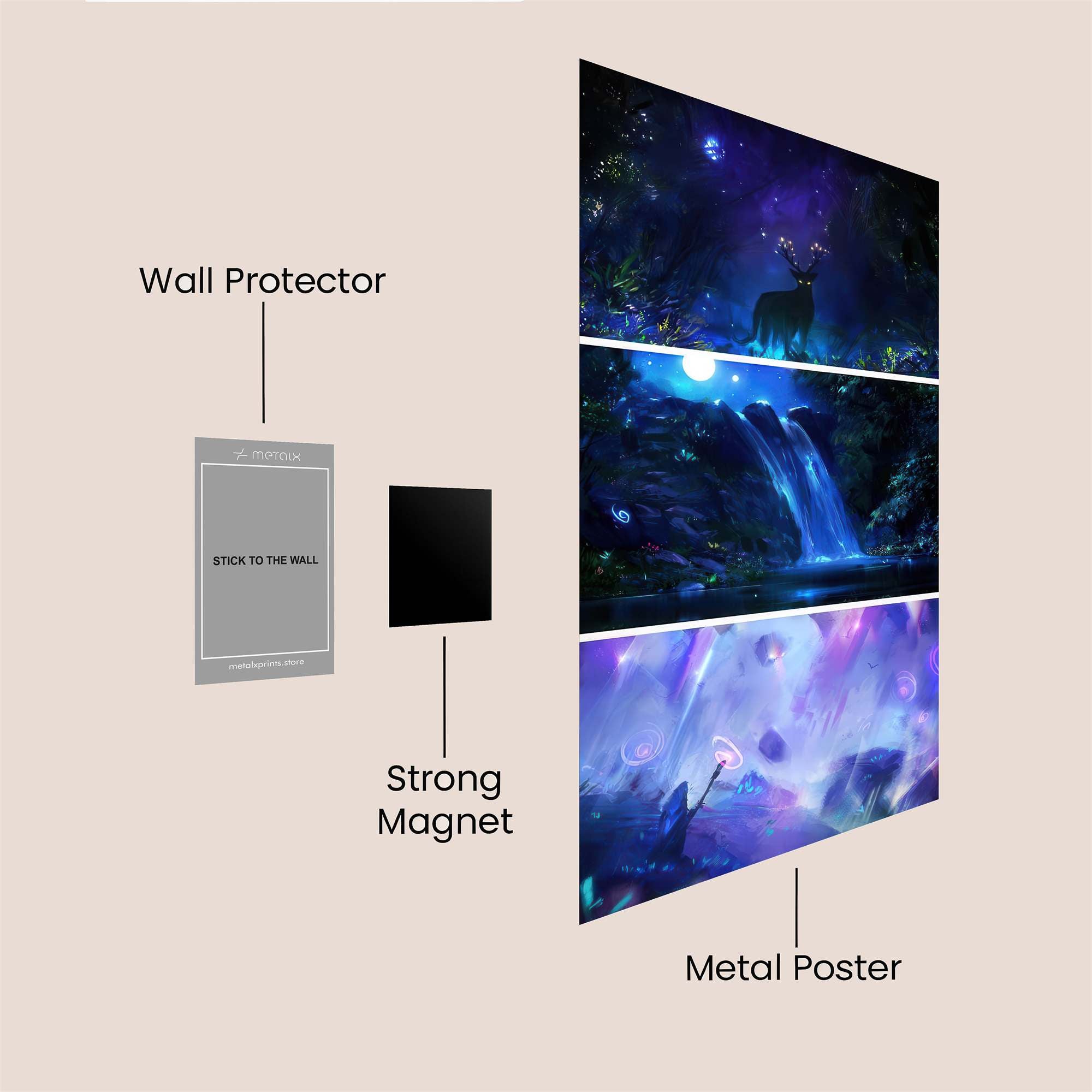 Deer Enchantment Safe Wall Magnetic / M