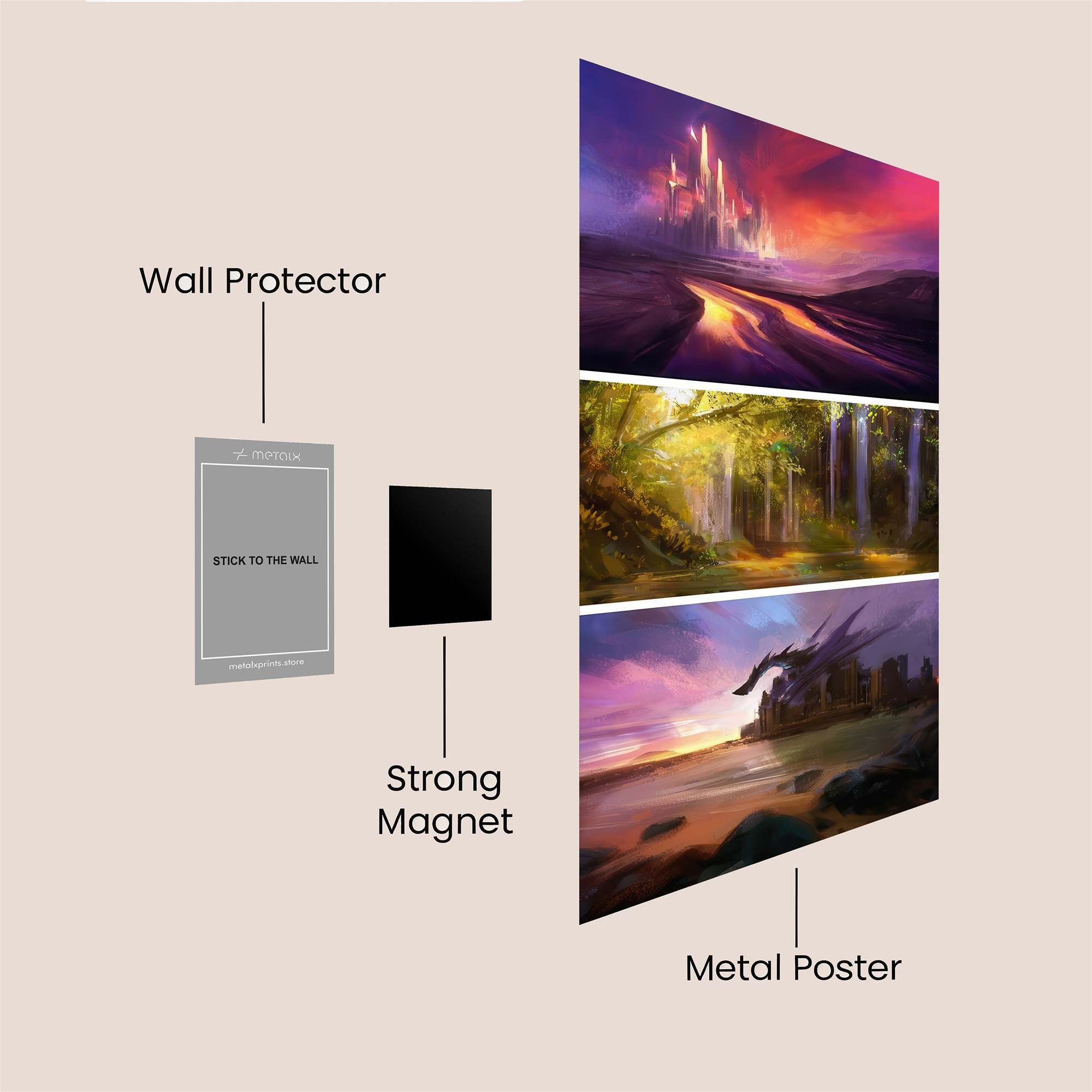 Castle Radiant Safe Wall Magnetic / M