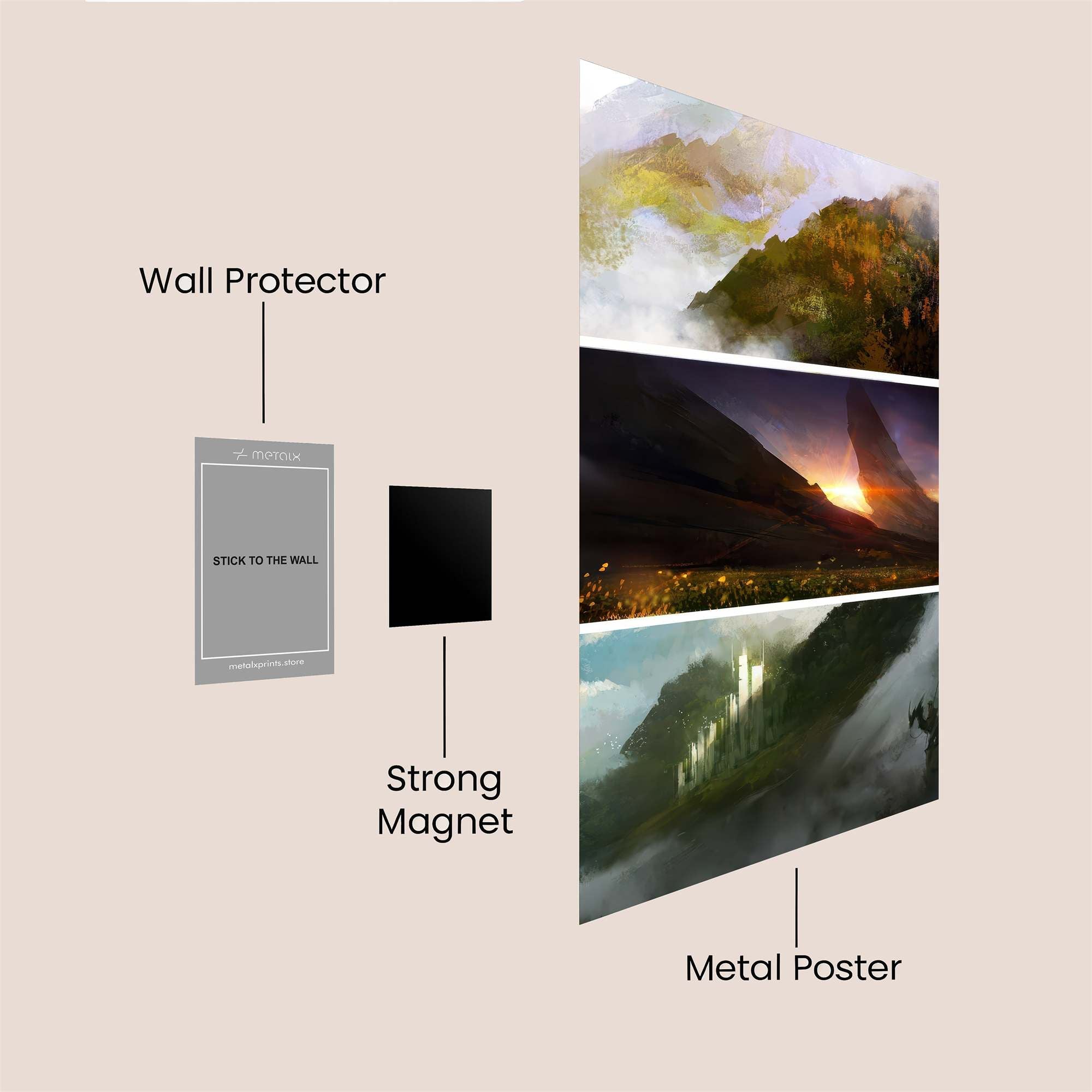 Mountain Majesty Safe Wall Magnetic / M