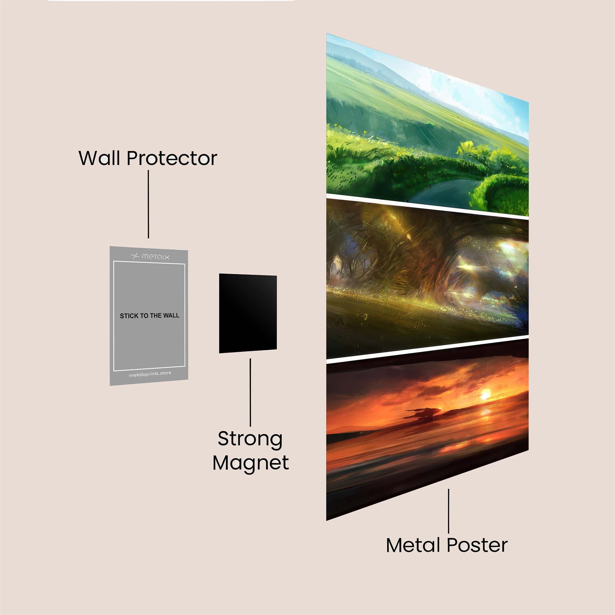 Verdant Serenity Safe Wall Magnetic / M
