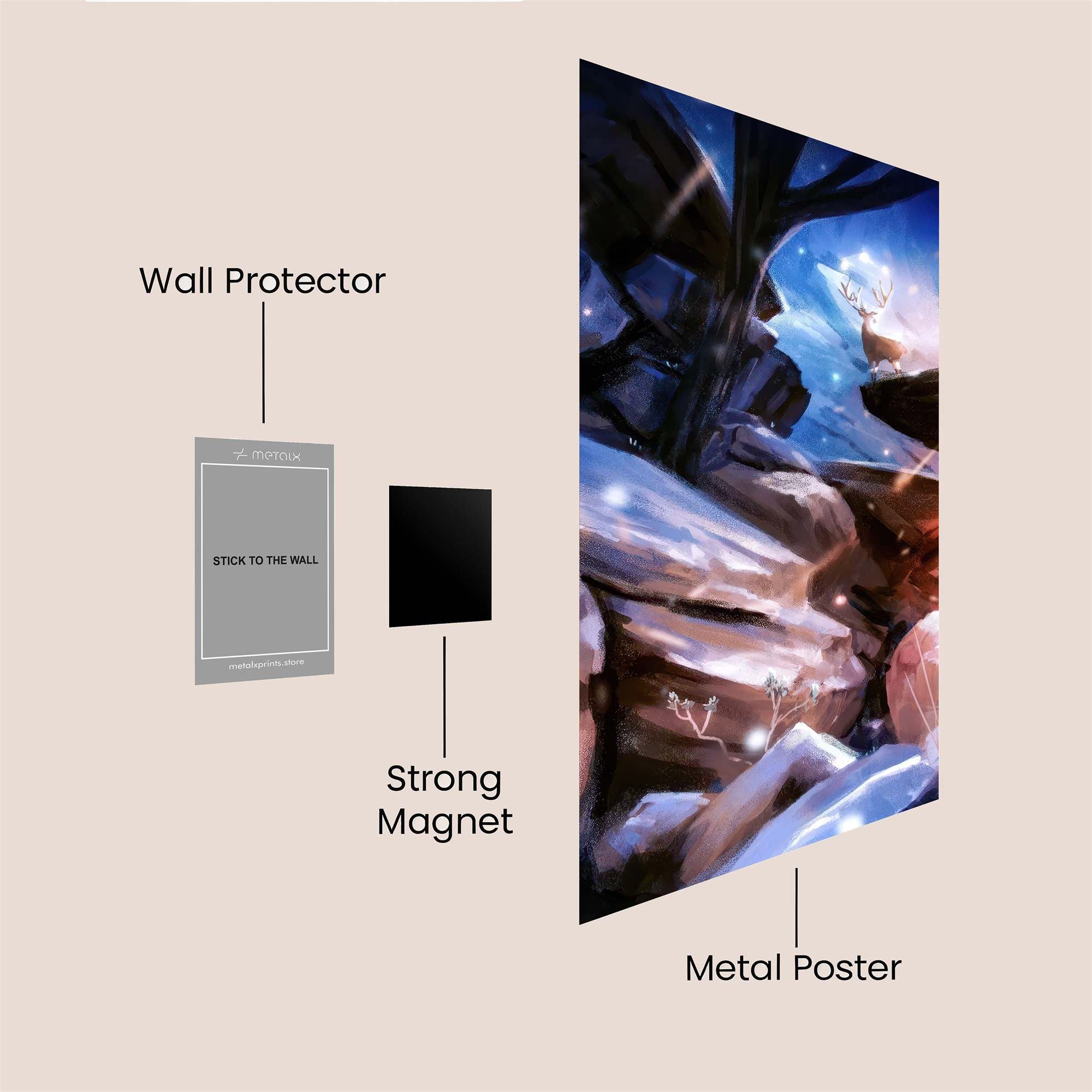 Stag Serenity Safe Wall Magnetic / M