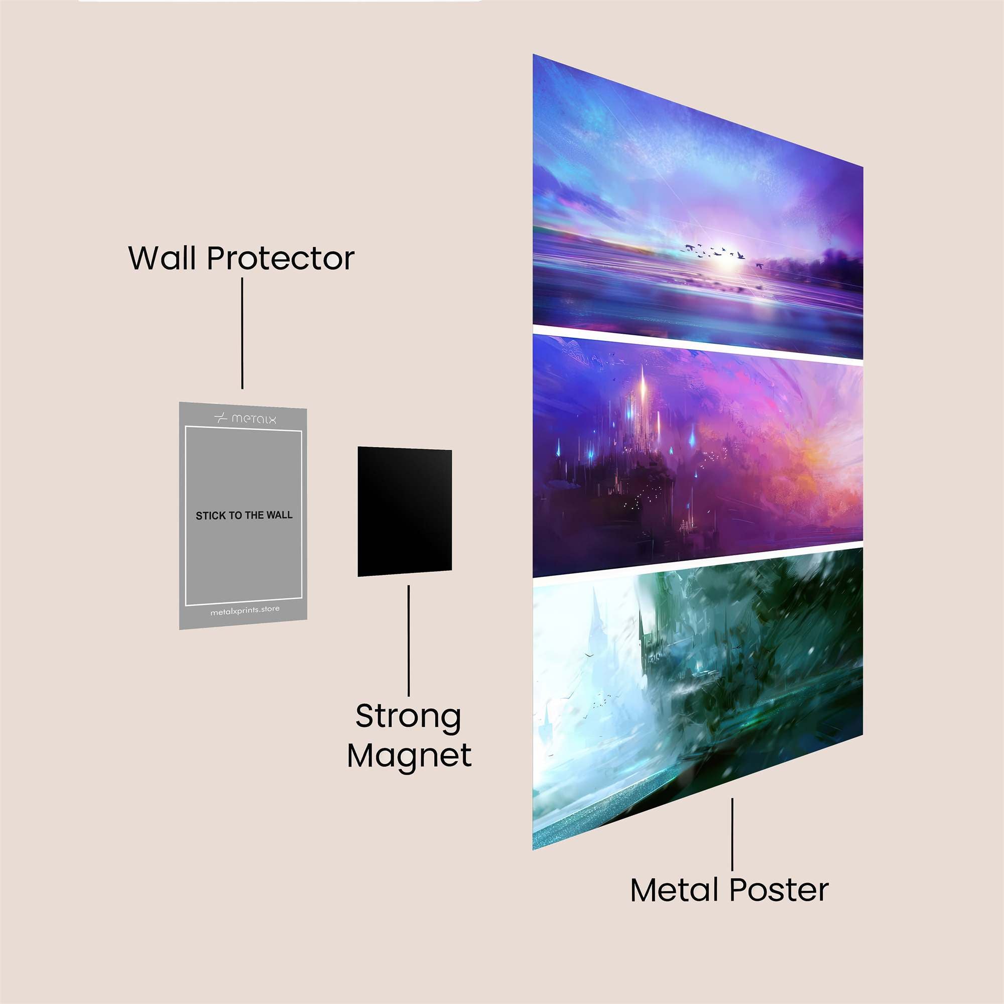 Skyward Serenity Safe Wall Magnetic / M