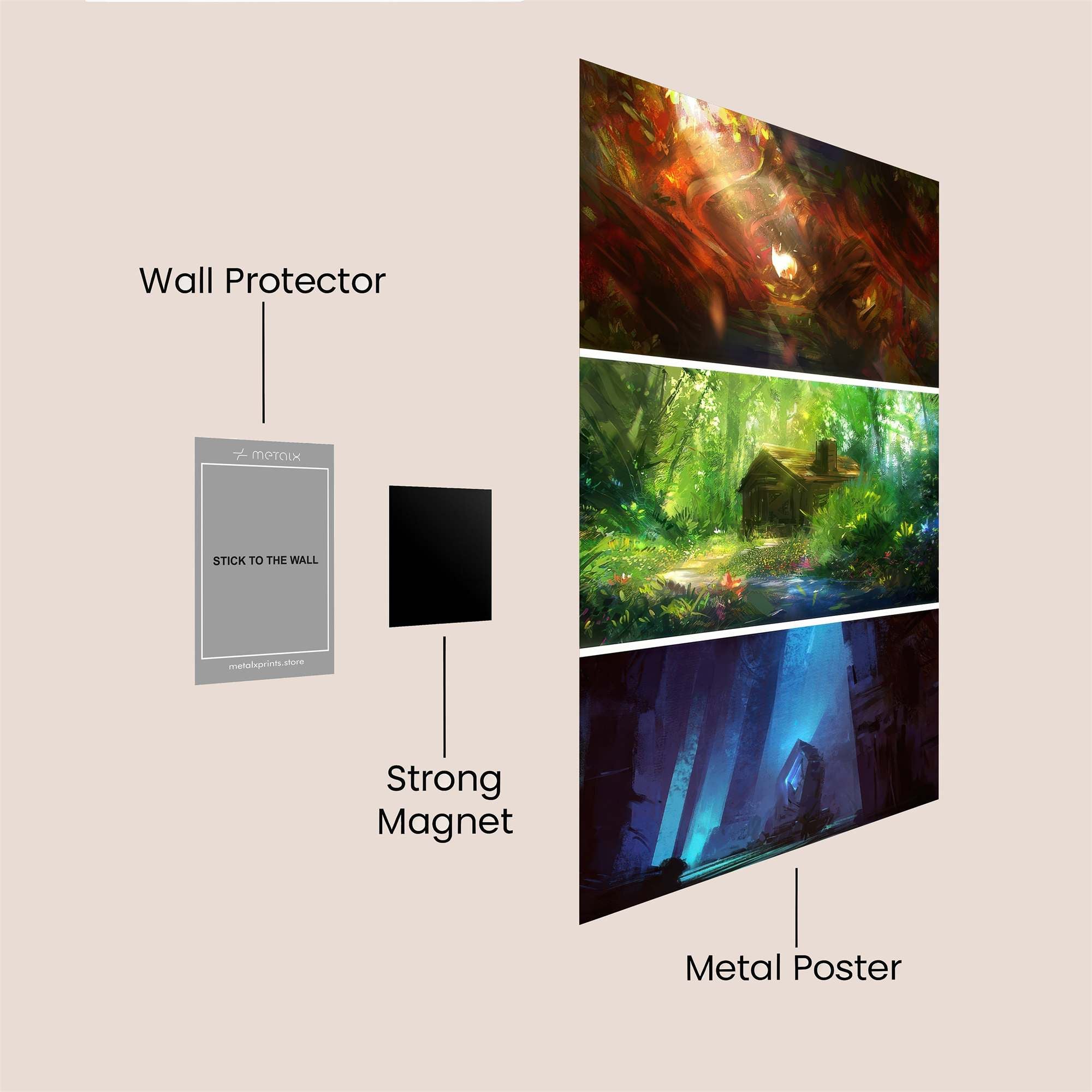 Sunset Serenity Safe Wall Magnetic / M