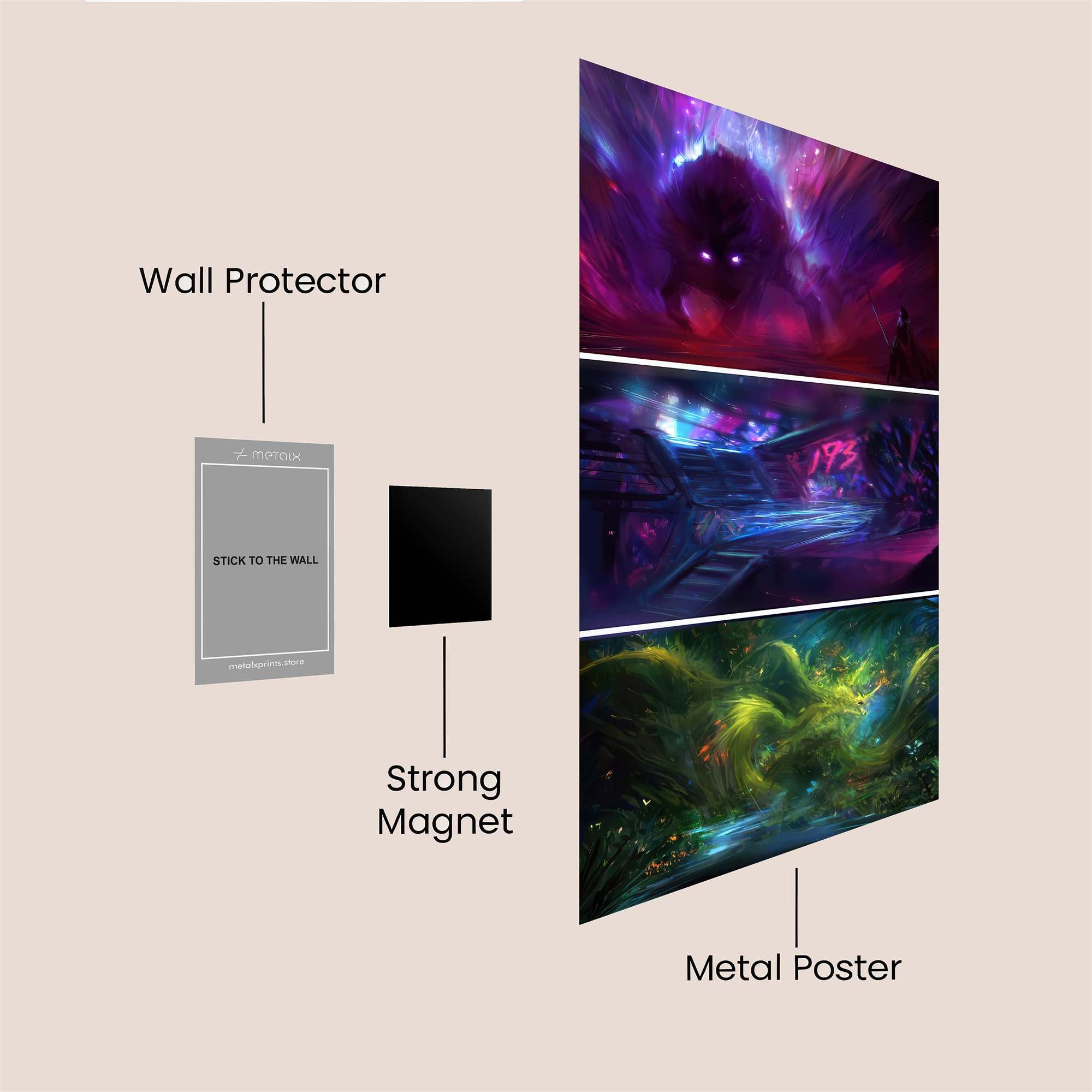 Cosmic Terror Safe Wall Magnetic / M