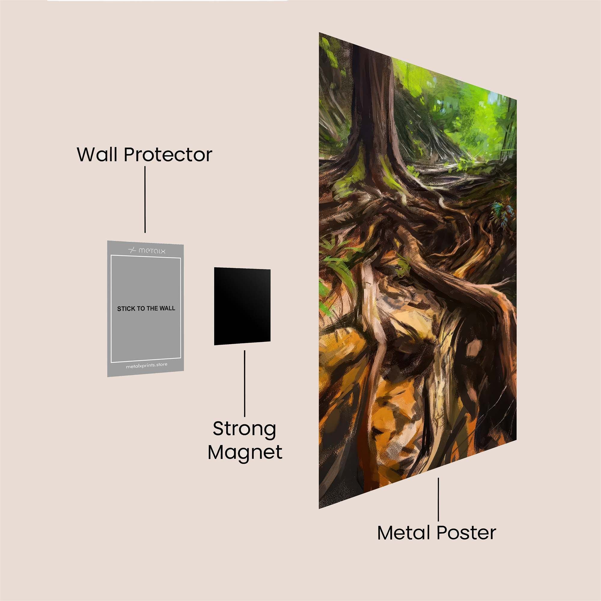 Forest Serenity Safe Wall Magnetic / M