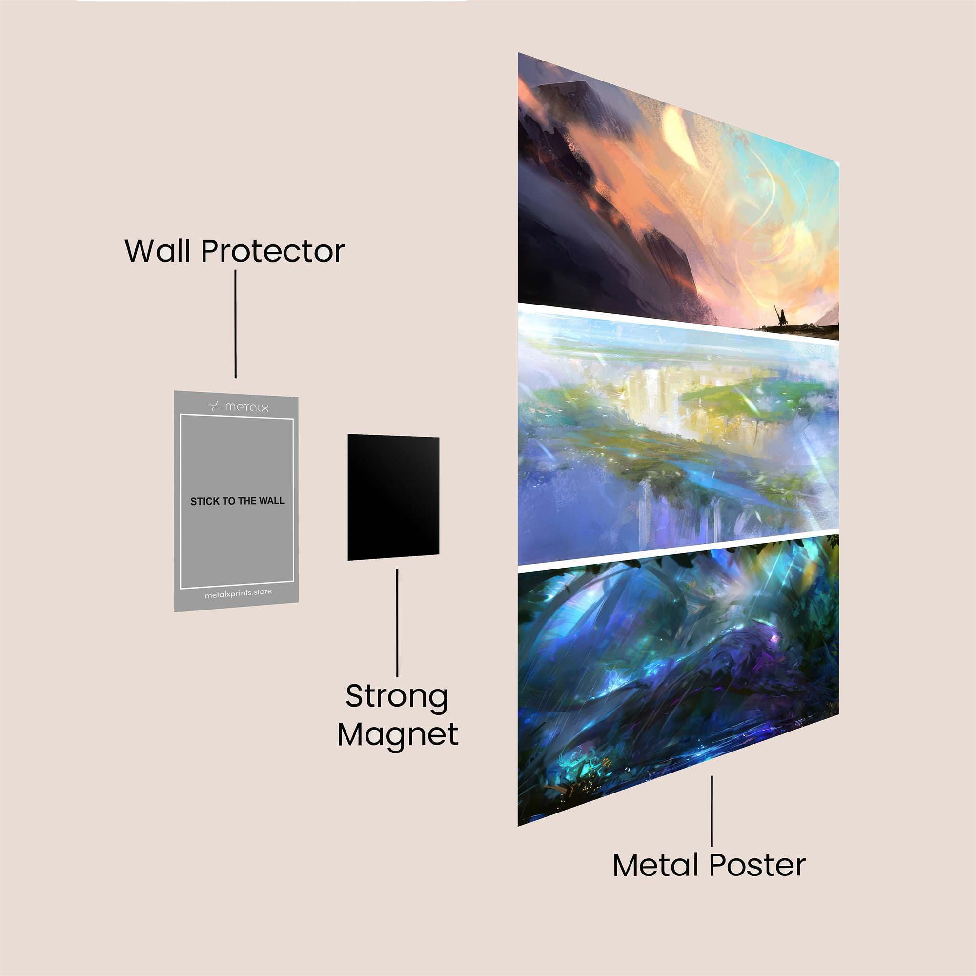 Sunset Serenity Safe Wall Magnetic / M