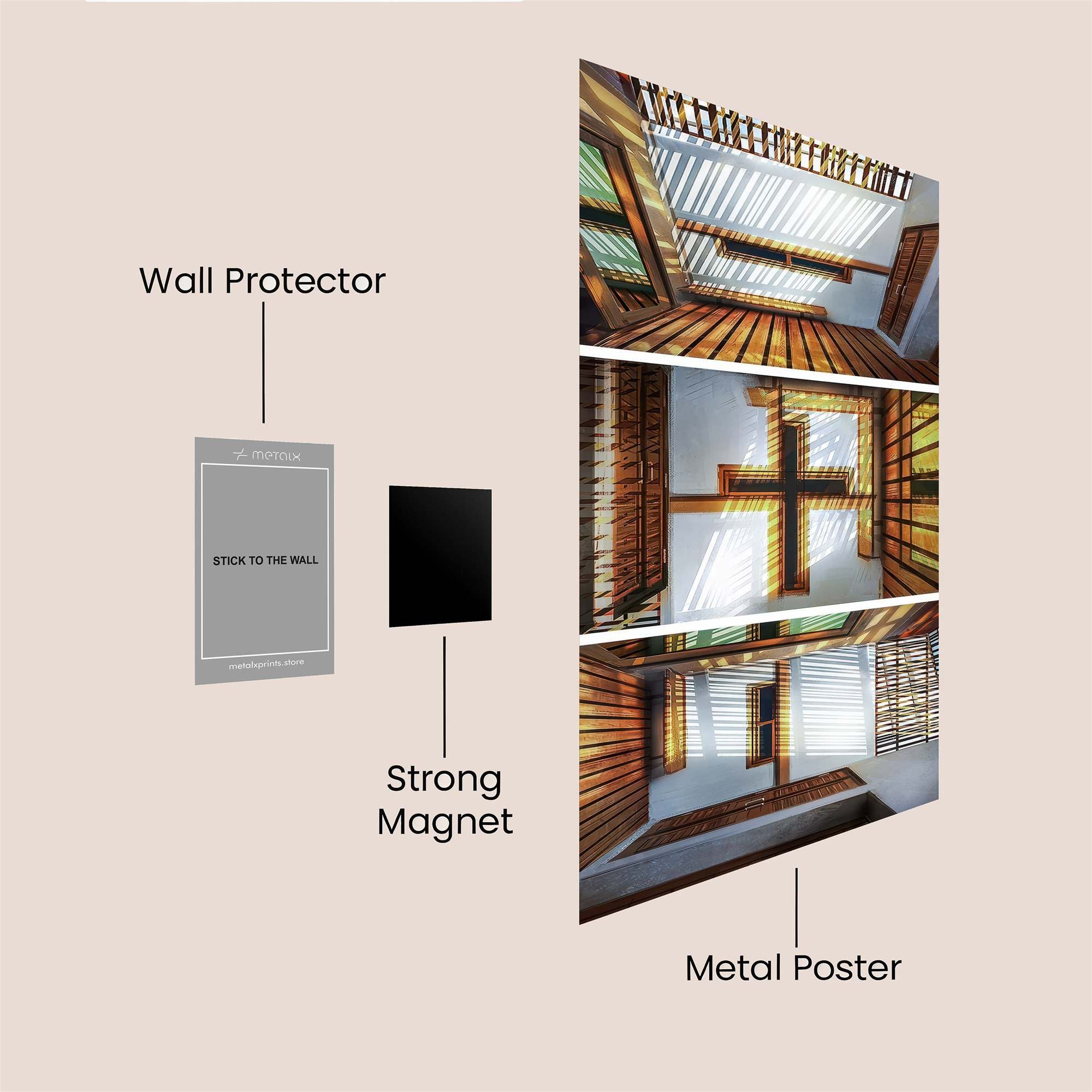 Cross Serenity Safe Wall Magnetic / M