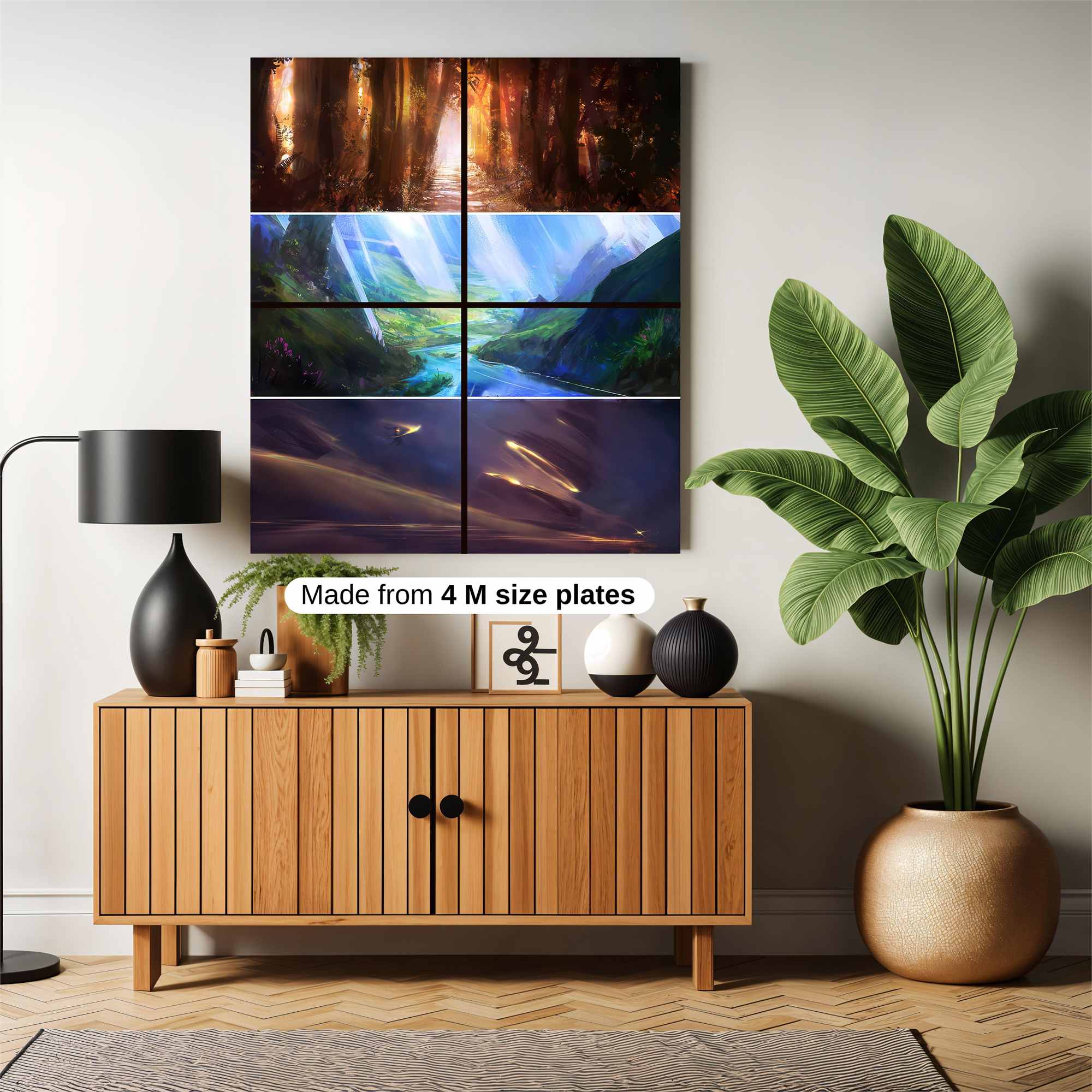 Forest Radiance, Valley Serenity, Cosmic Rush Safe Wall Magnetic / M