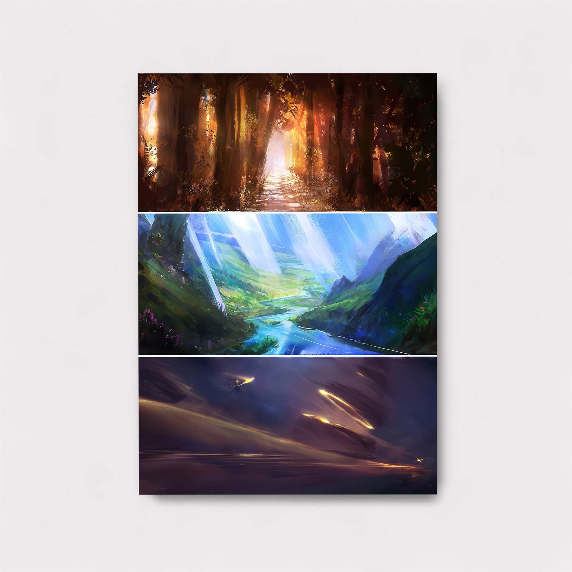 Forest Radiance, Valley Serenity, Cosmic Rush Safe Wall Magnetic / M