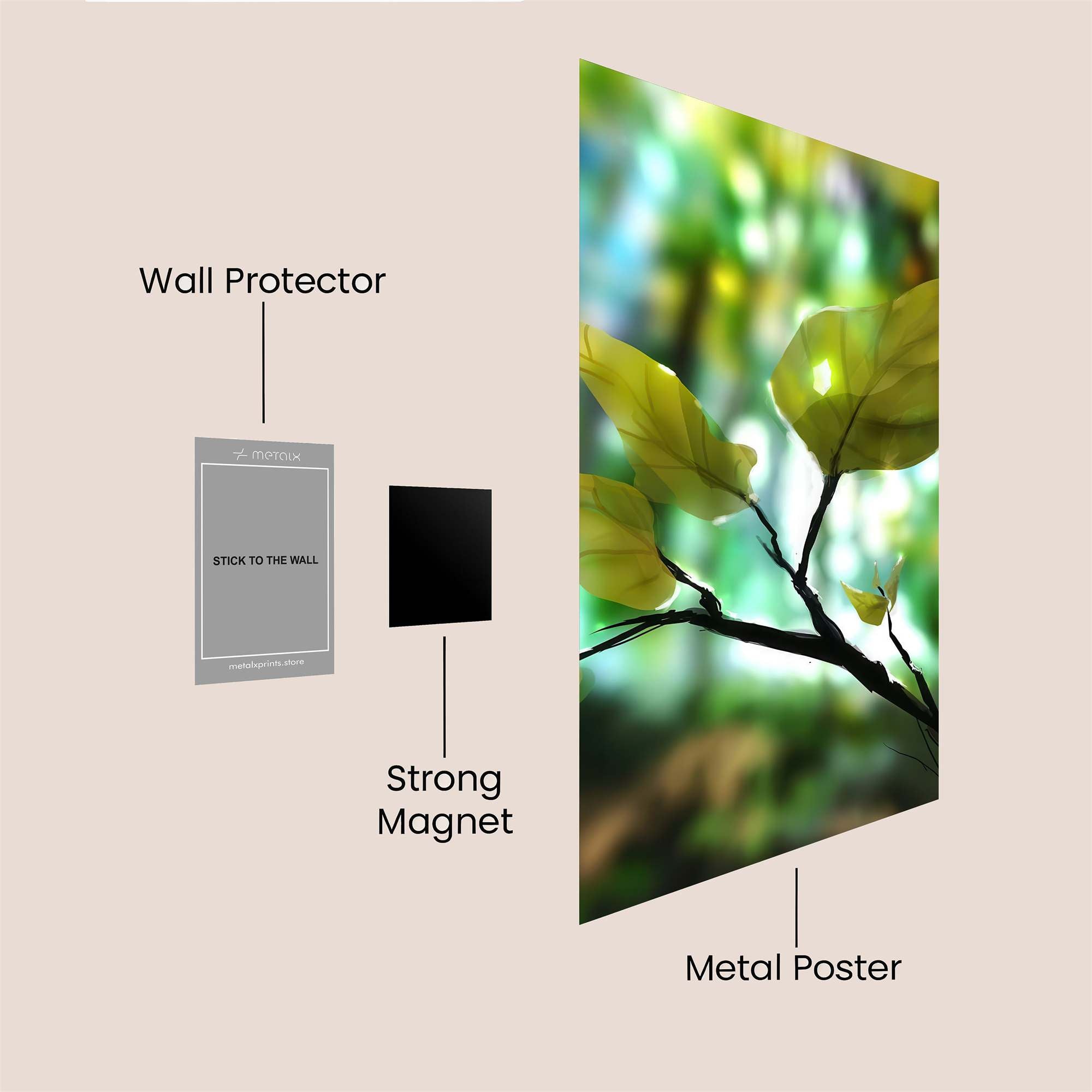 Leaf Radiance Safe Wall Magnetic / M