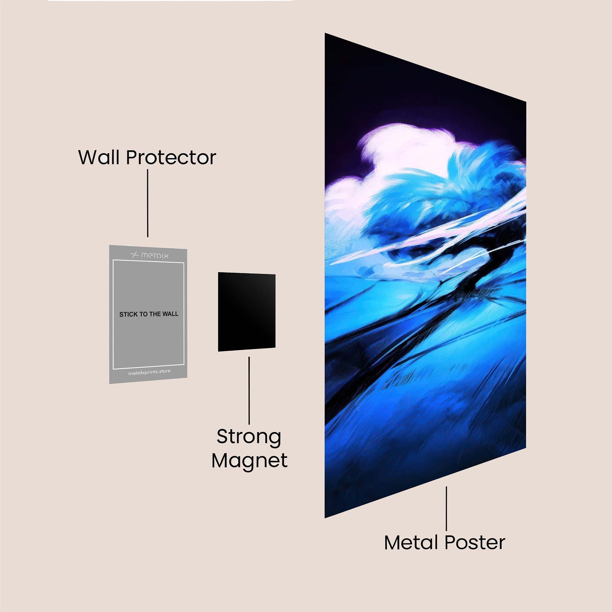 Nebula Whimsy Safe Wall Magnetic / M