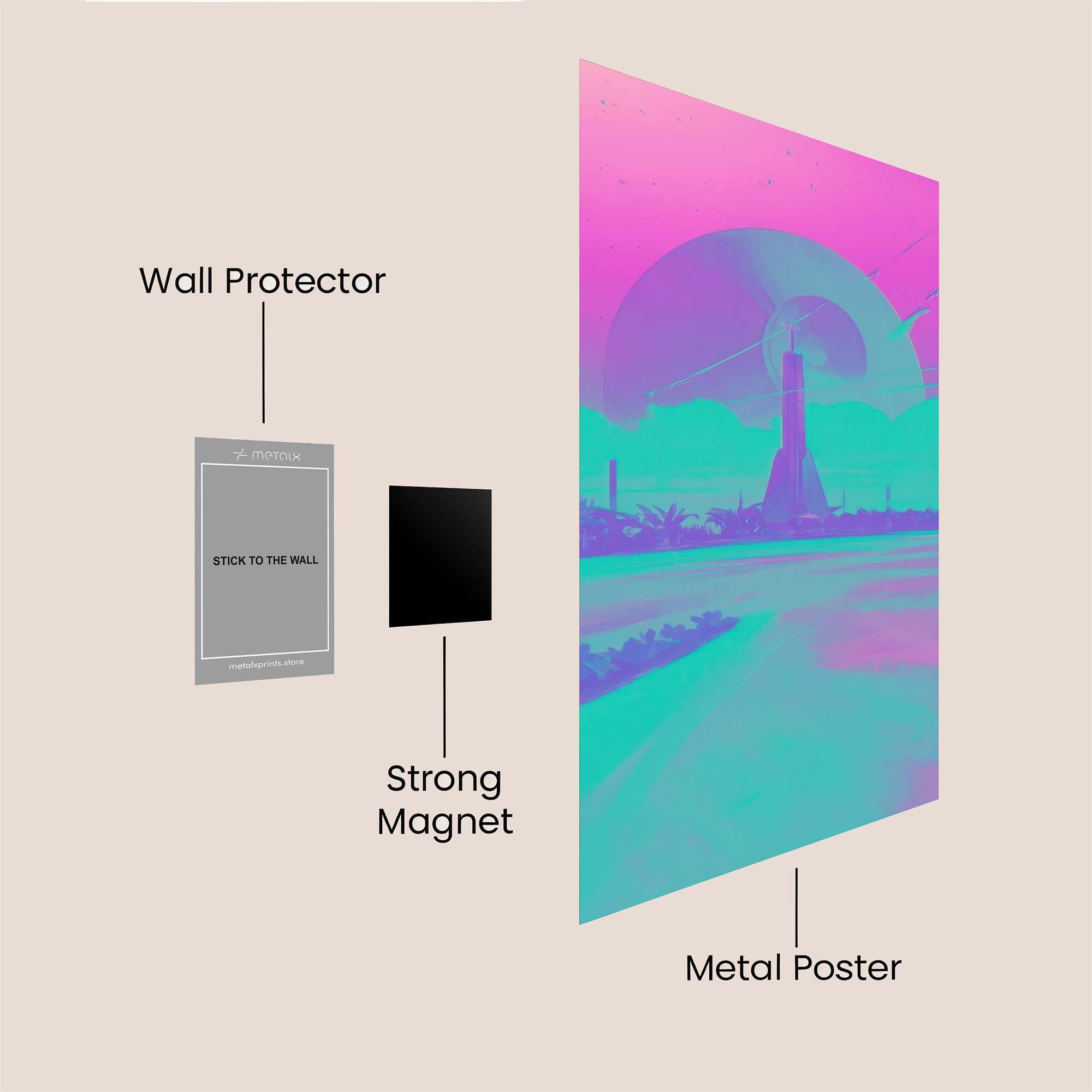 Moonlit Serenity Safe Wall Magnetic / M