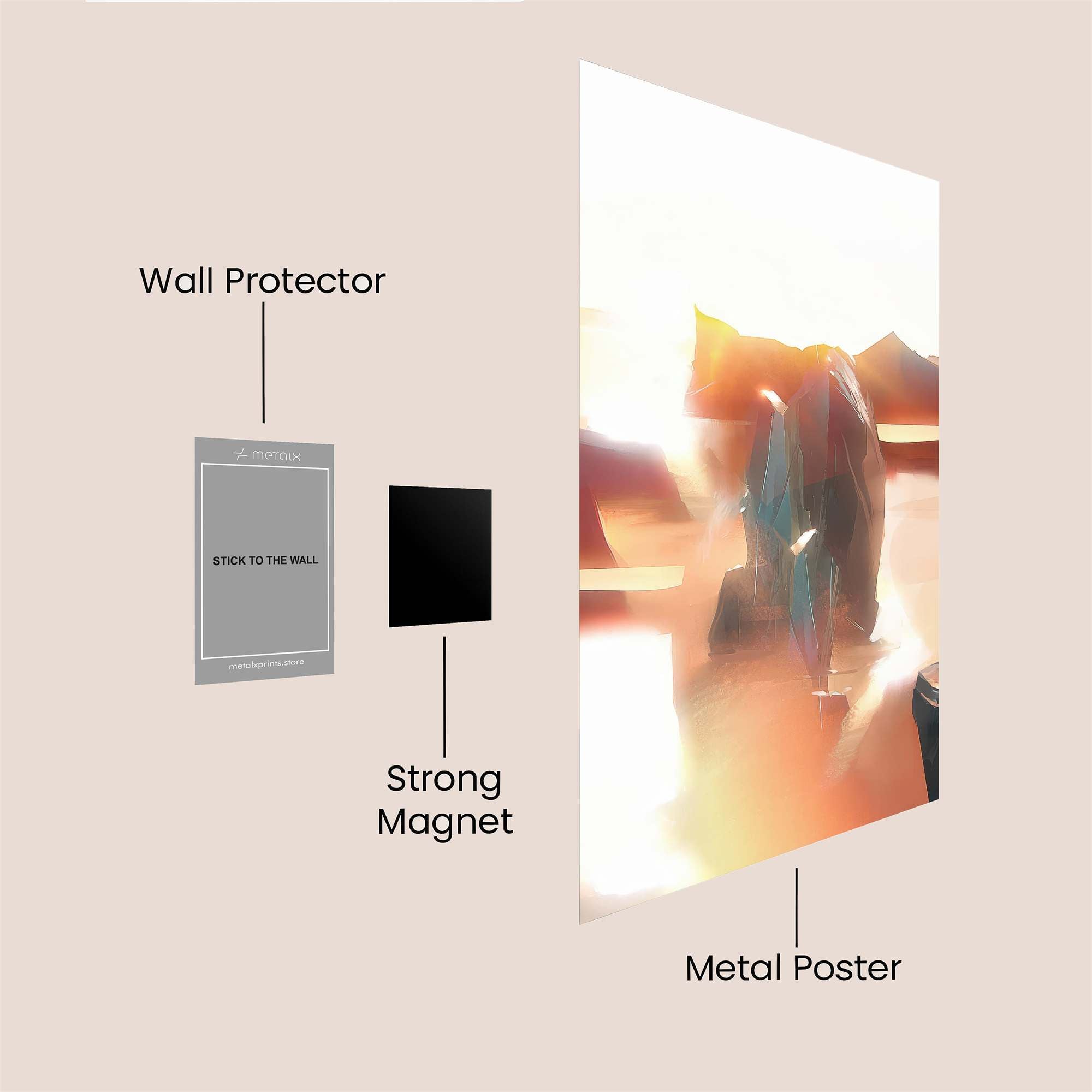Sunset Serenity Safe Wall Magnetic / M