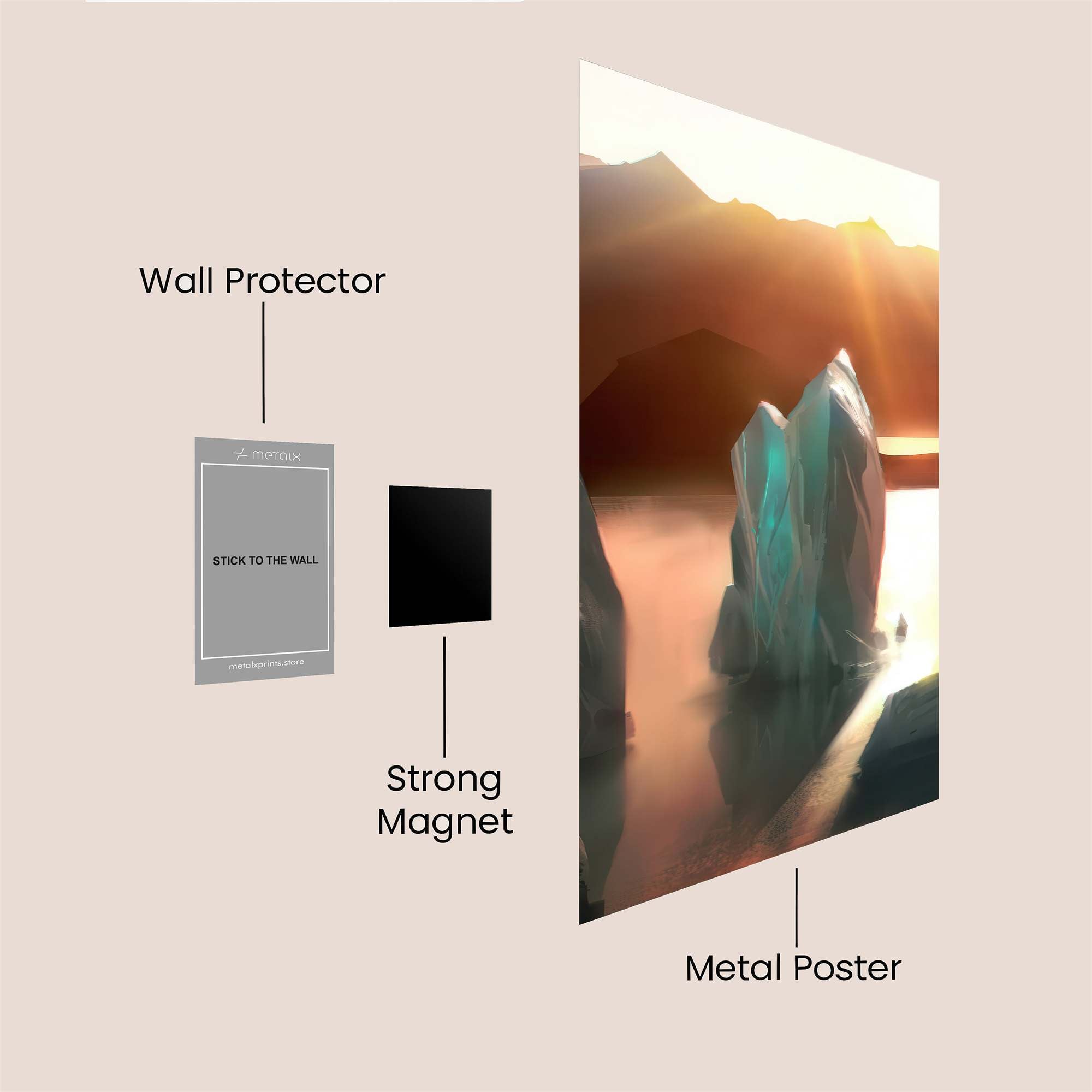 Ice Serenity Safe Wall Magnetic / M