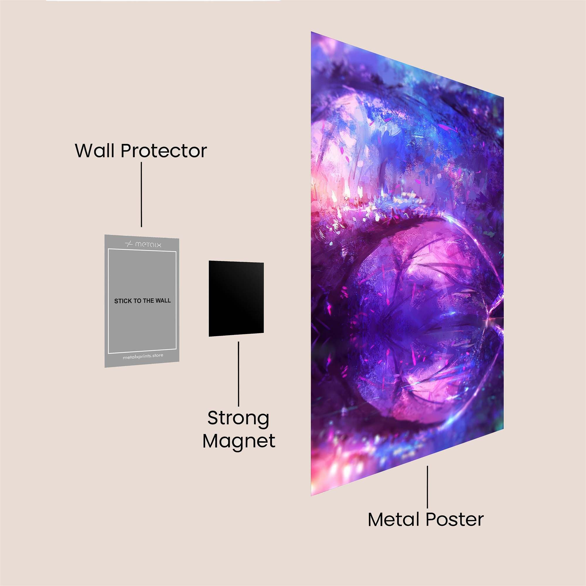 Mystic Reflection Safe Wall Magnetic / M