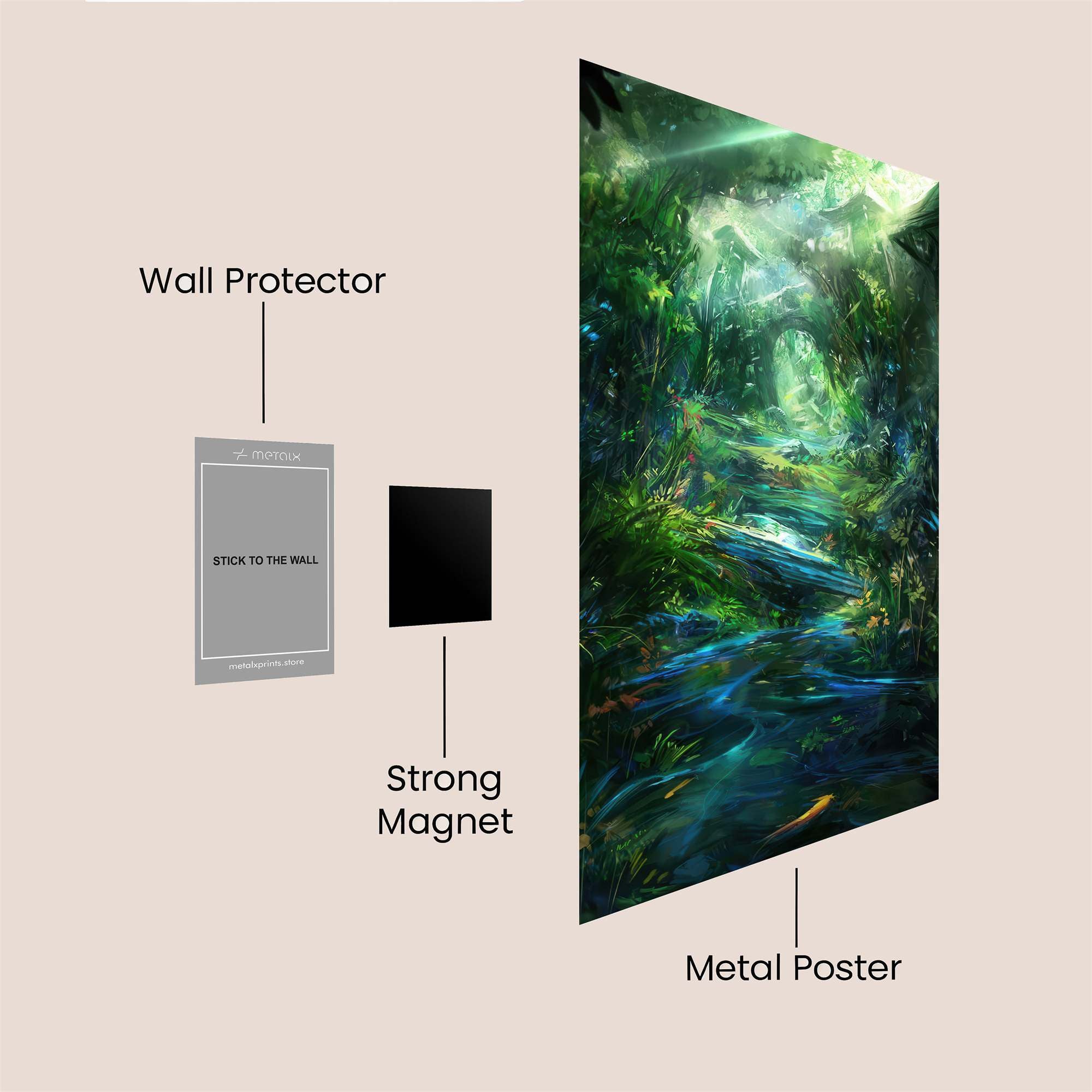 Jungle Enchantment Safe Wall Magnetic / M
