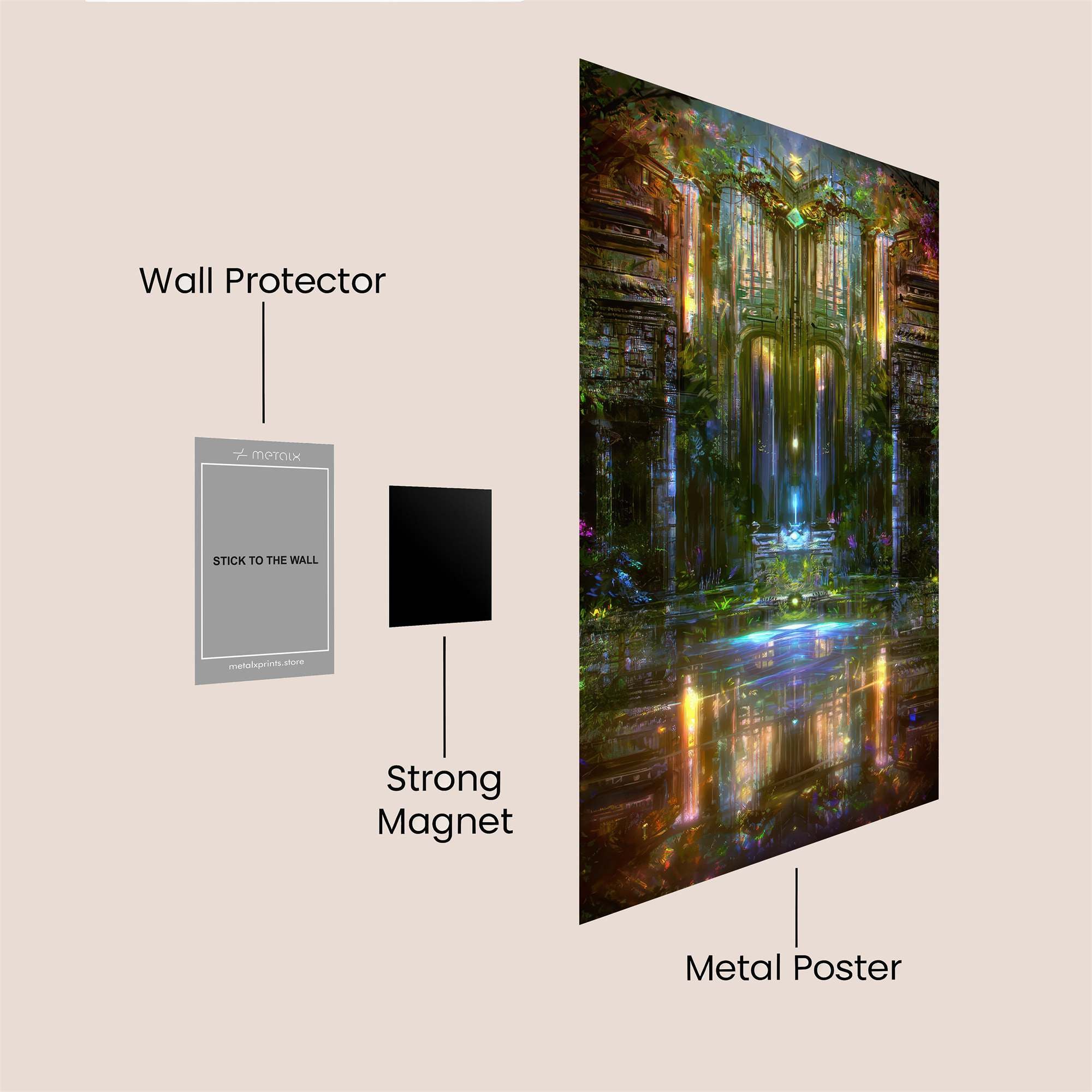 Mystic Tranquility Safe Wall Magnetic / M