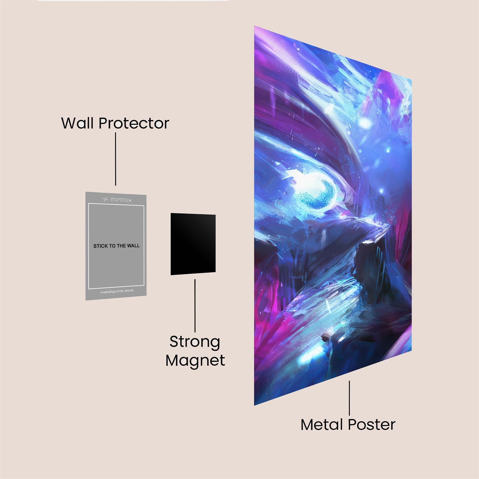 Volcanic Radiance Safe Wall Magnetic / M
