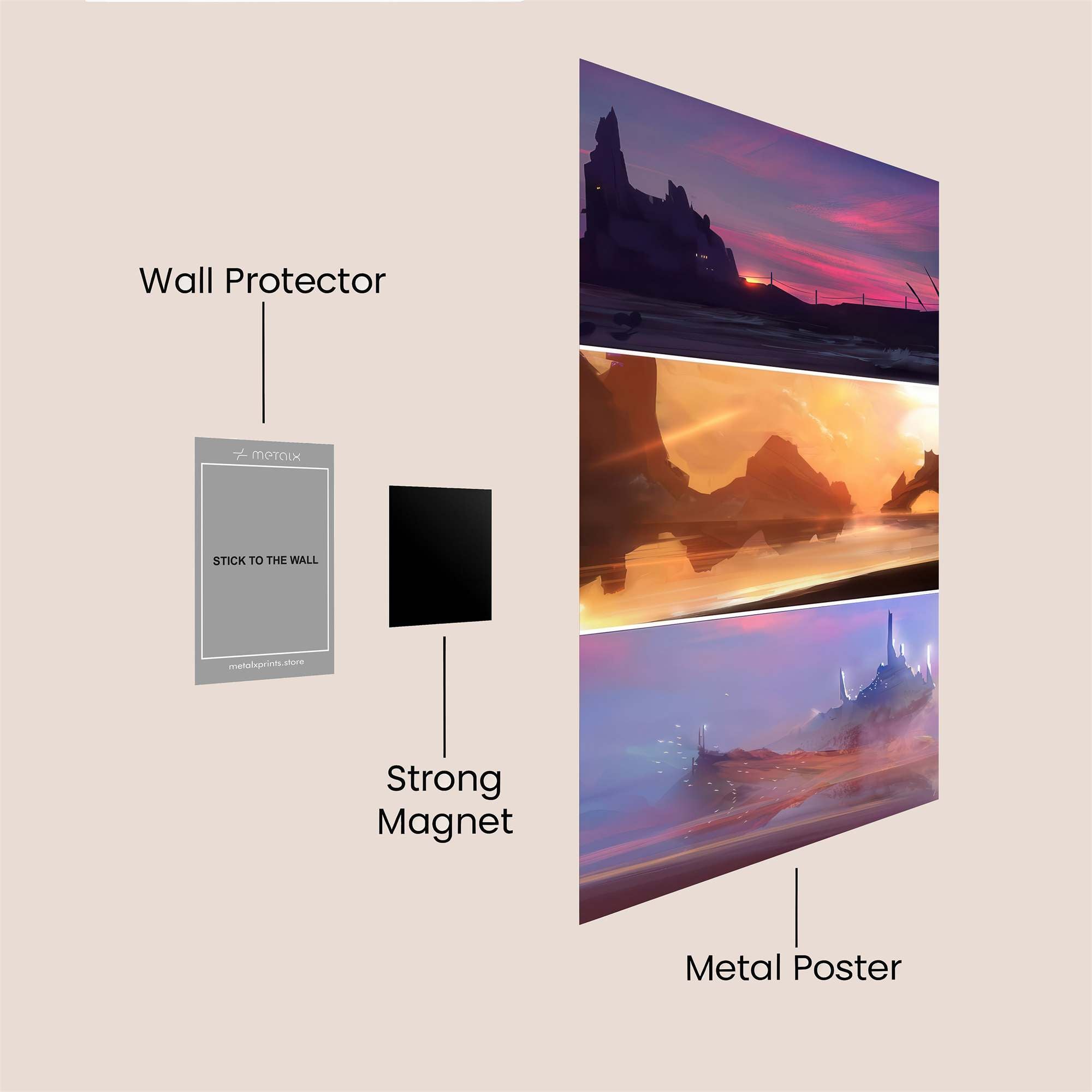 Ruins Twilight Safe Wall Magnetic / M