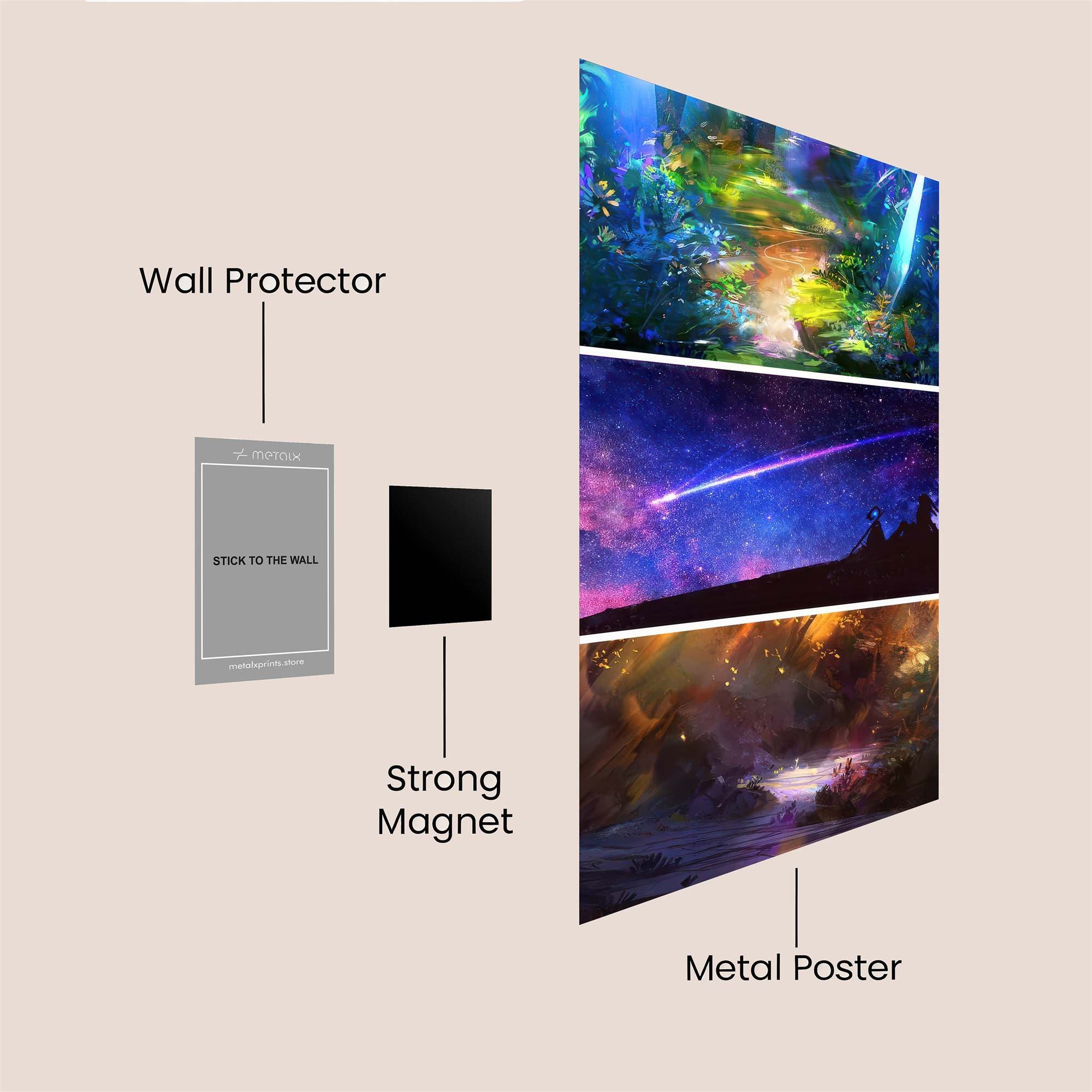 Celestial Whimsy Safe Wall Magnetic / M