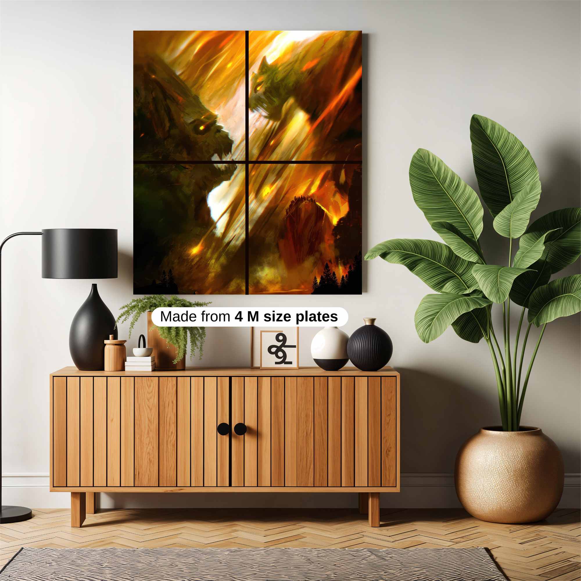Godzilla Ferocity Safe Wall Magnetic / M