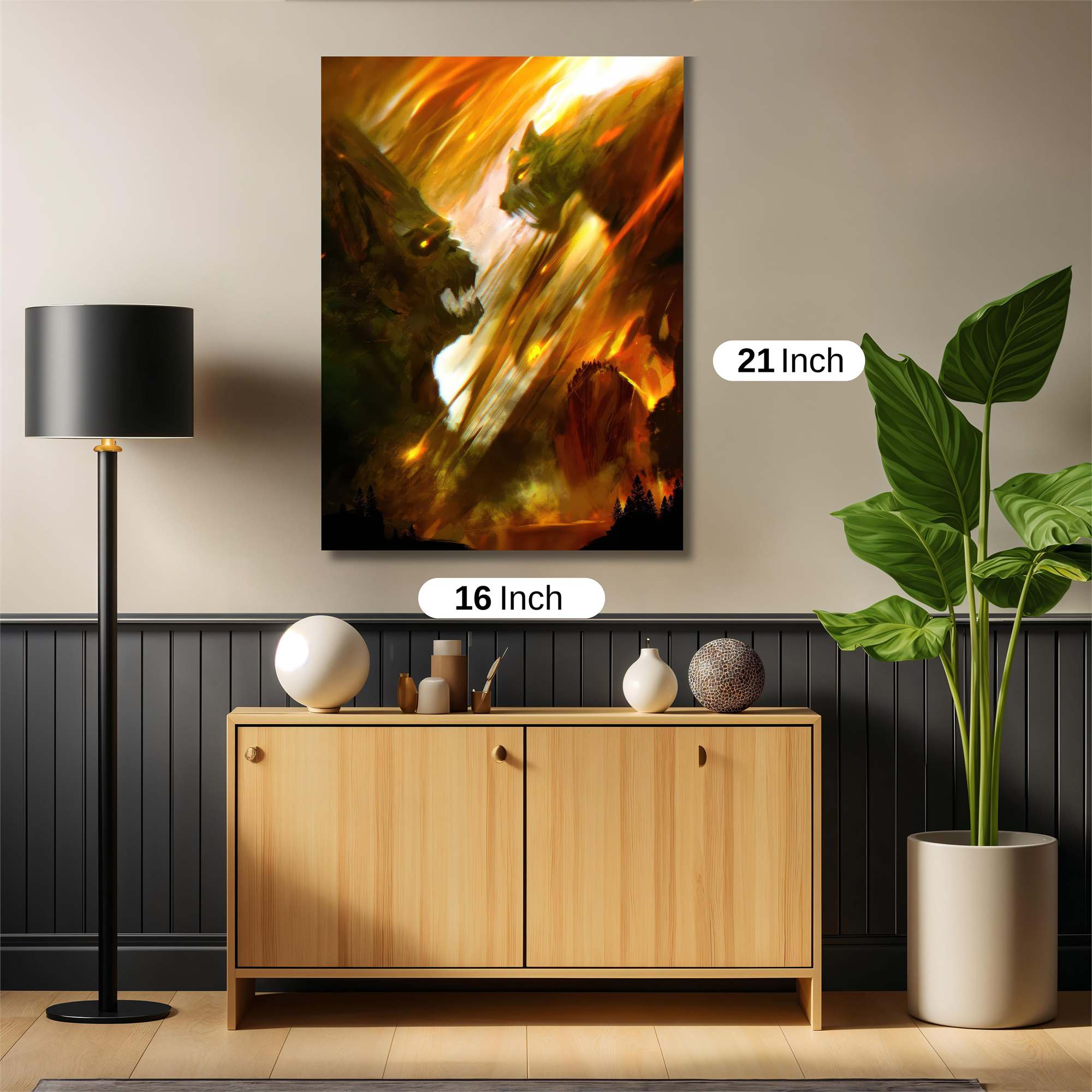 Godzilla Ferocity Safe Wall Magnetic / M