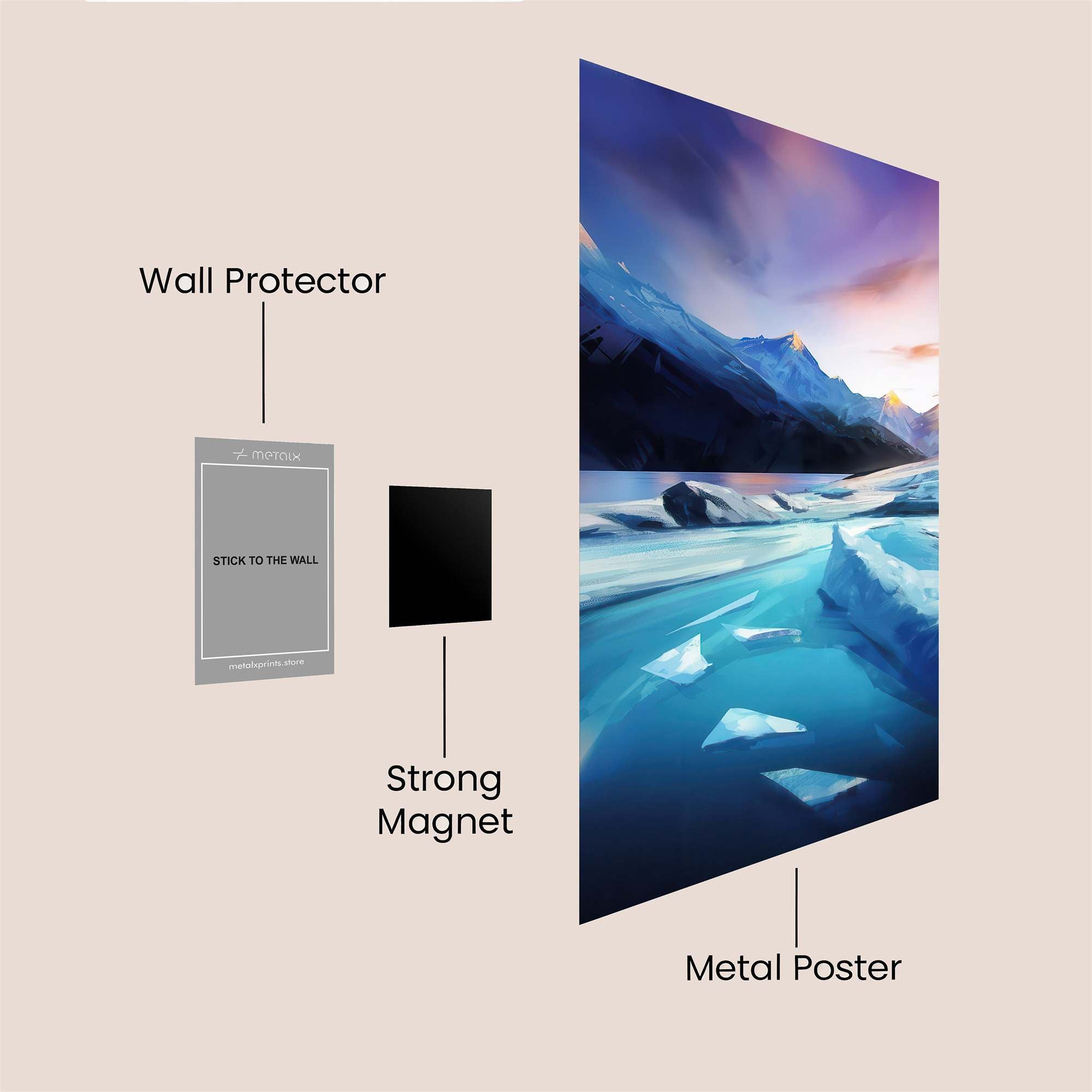 Mountain Serenity Safe Wall Magnetic / M