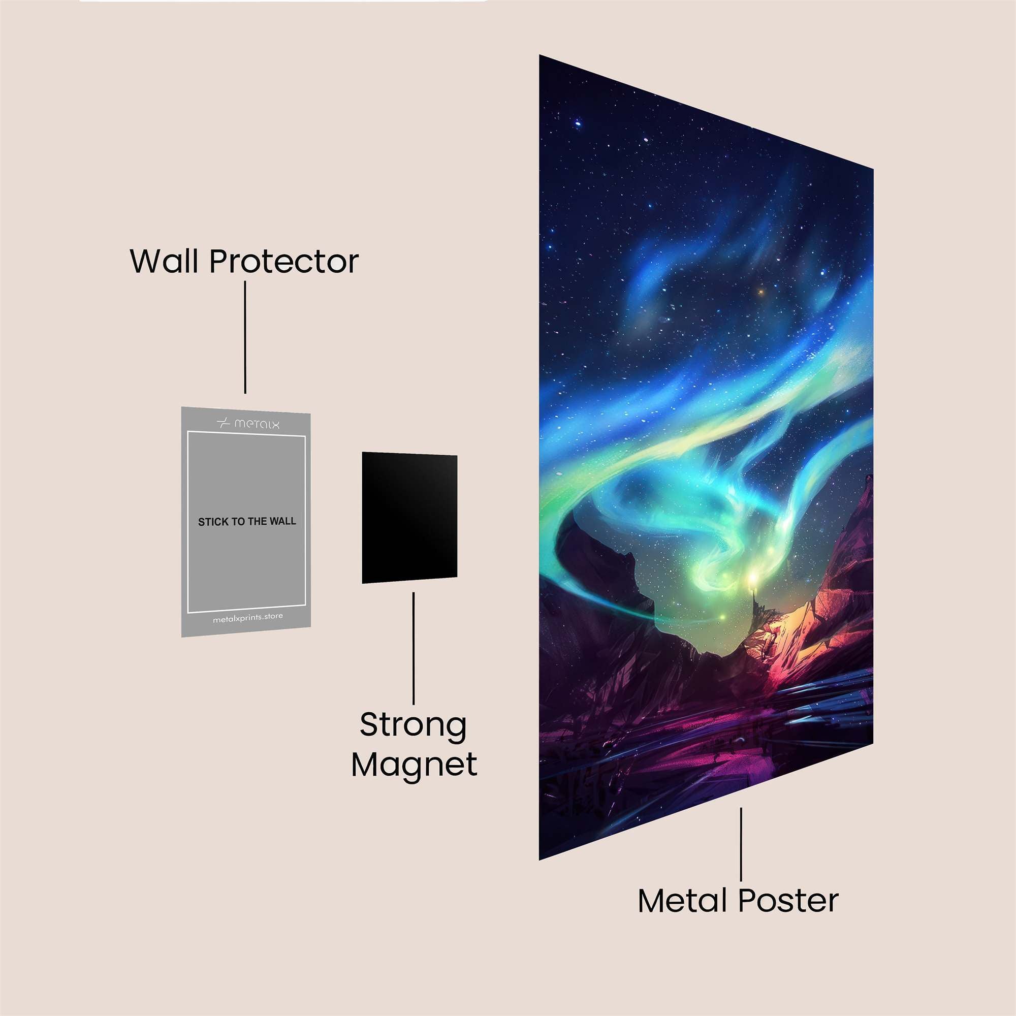 Aurora Enchantment Safe Wall Magnetic / M